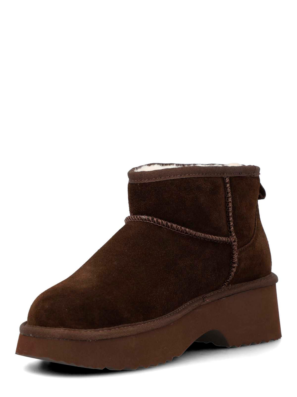 Botin Cuero Mujer Erla Café Oscuro