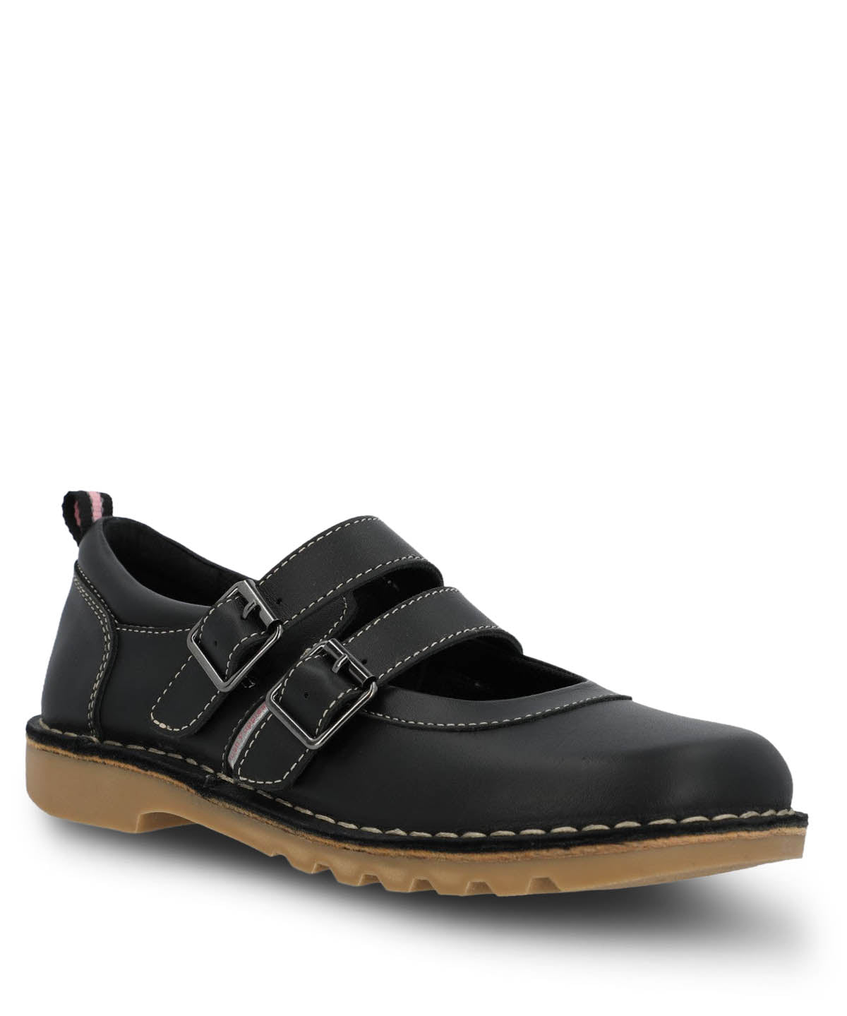 Guillermina Escolar Cuero Niña Spring Buckle | Hush Puppies