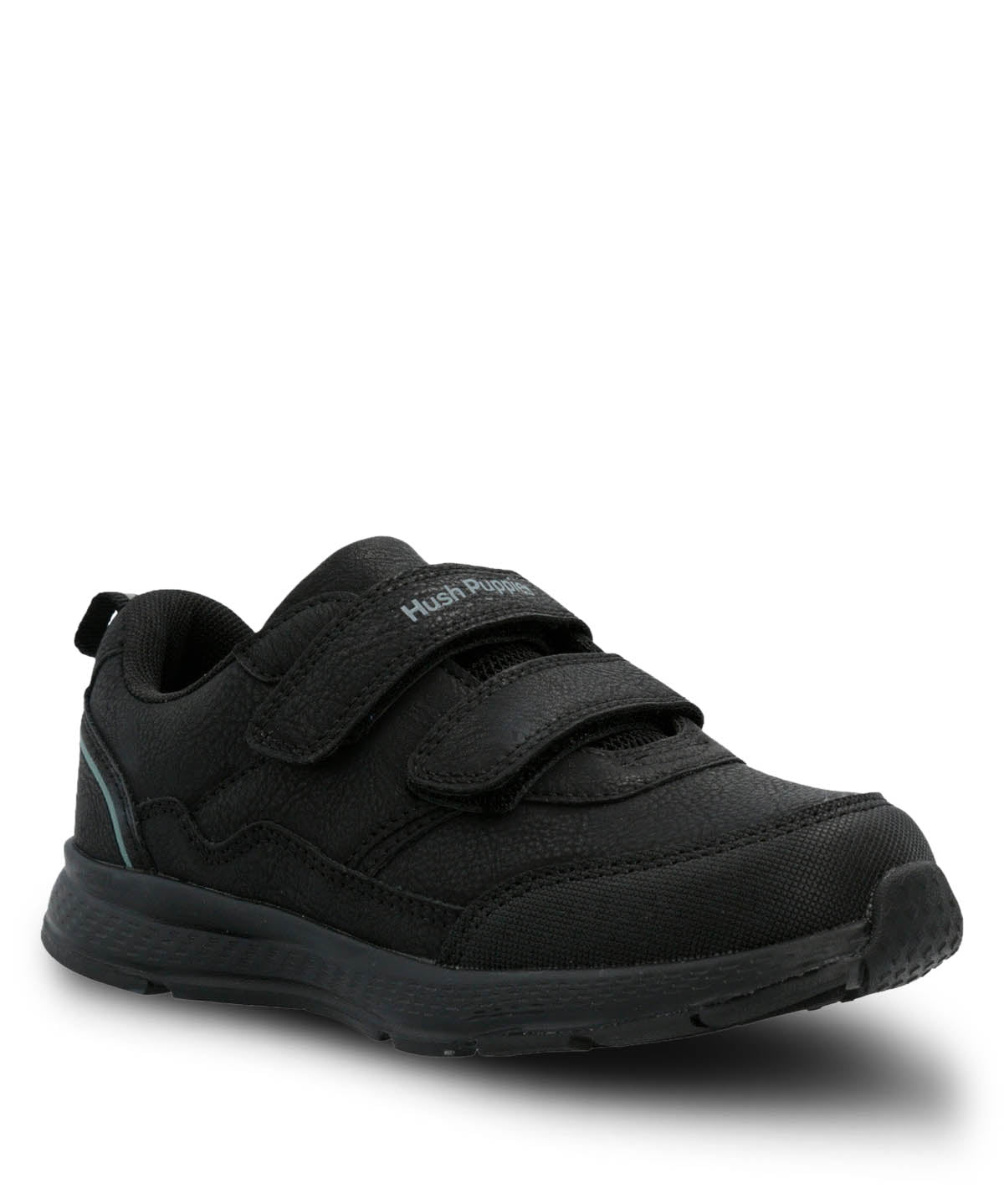 Zapatilla Escolar Negro New Chance Velcro | Hush Puppies