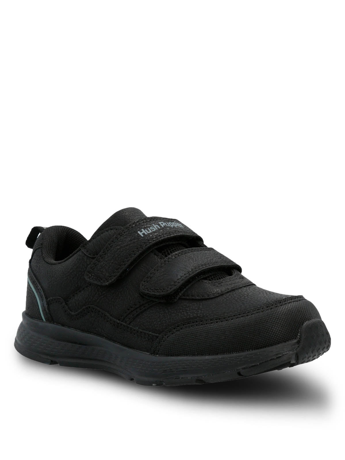 Zapatilla Escolar Negro New Chance Velcro | Hush Puppies