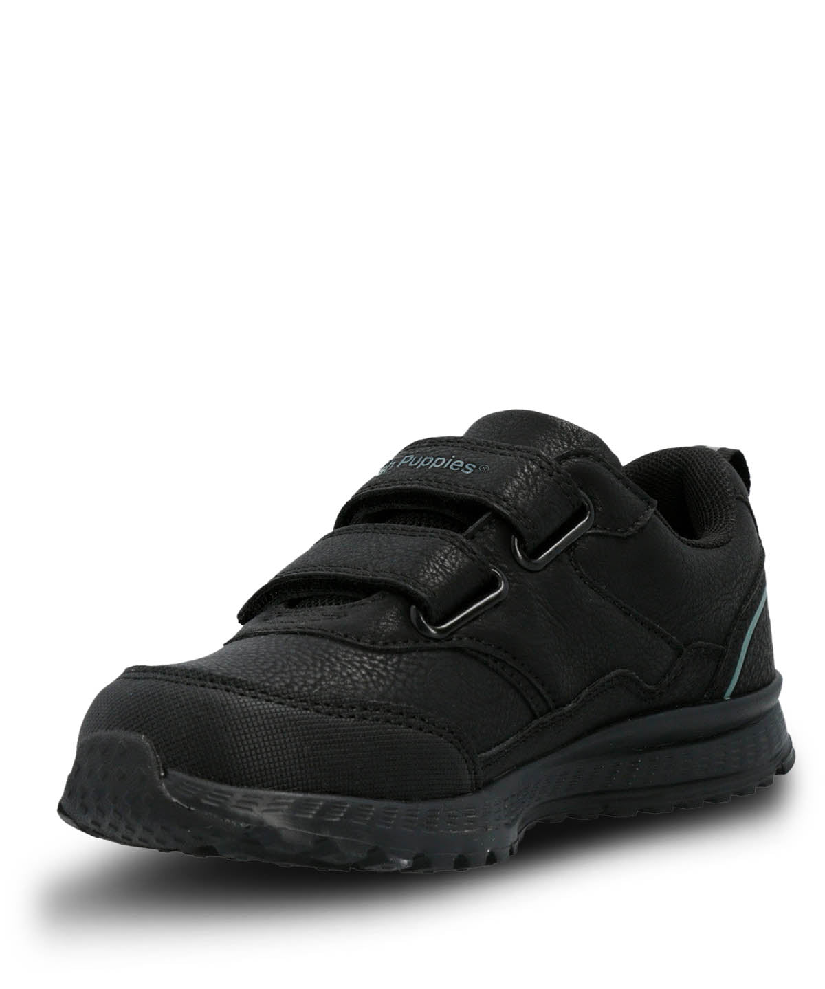 Zapatilla Escolar Negro New Chance Velcro | Hush Puppies