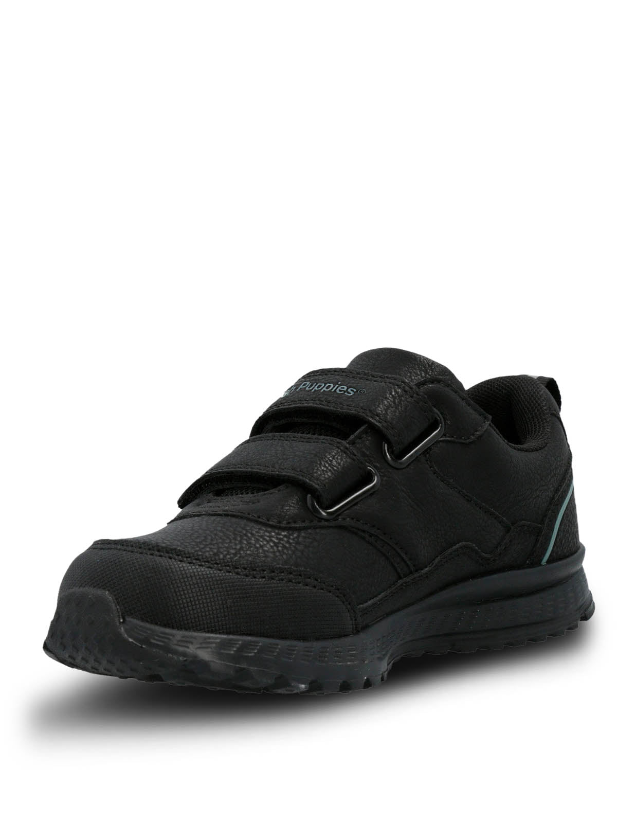 Zapatilla Escolar Negro New Chance Velcro | Hush Puppies