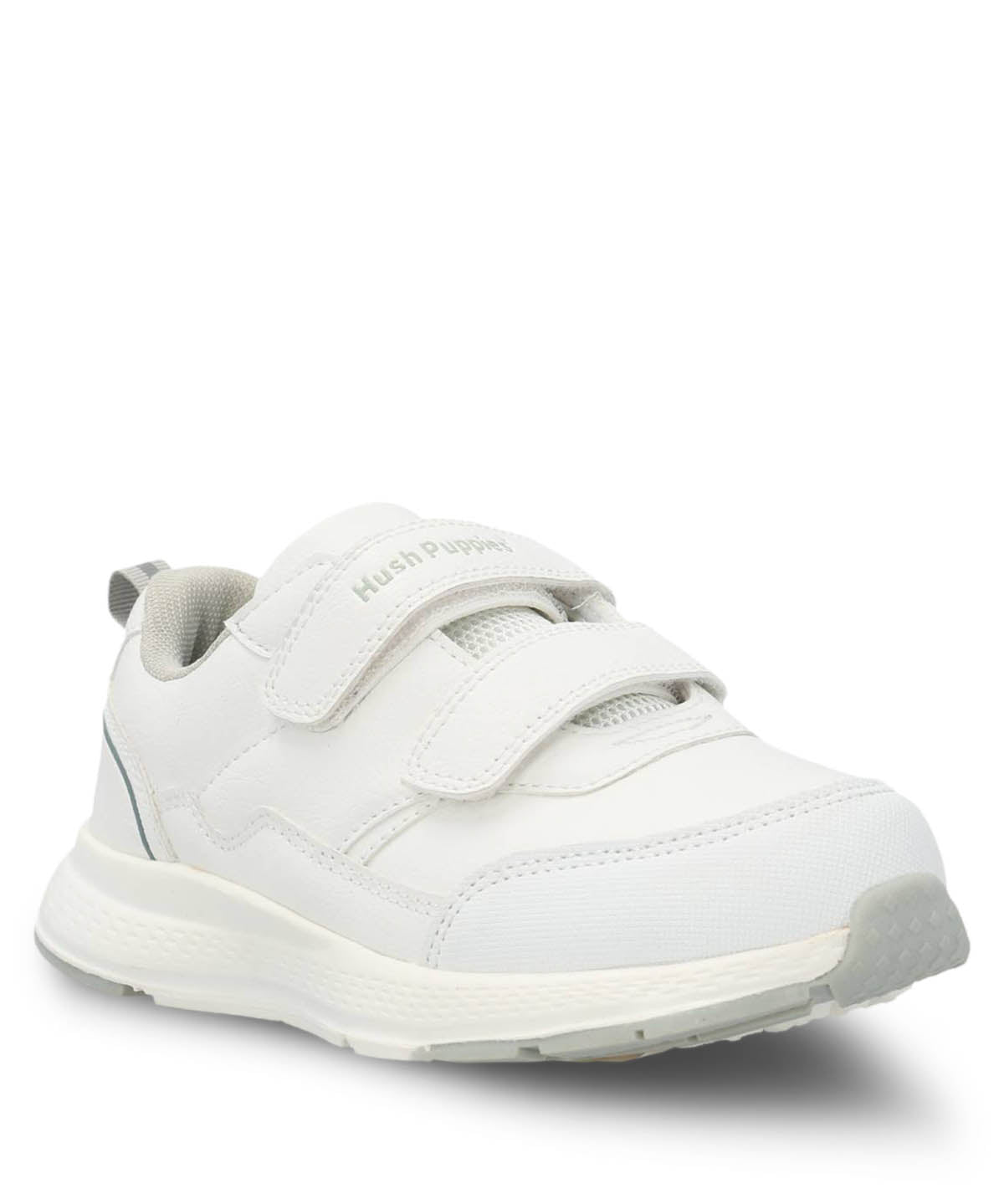 Zapatilla Escolar Blanca New Chance Velcro | Hush Puppies