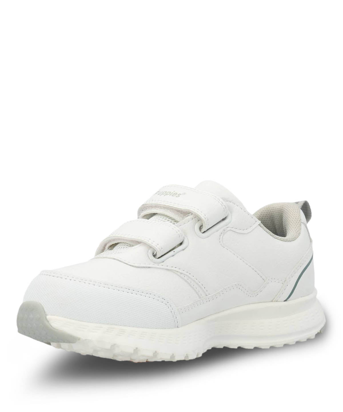 Zapatilla Escolar Blanca New Chance Velcro | Hush Puppies
