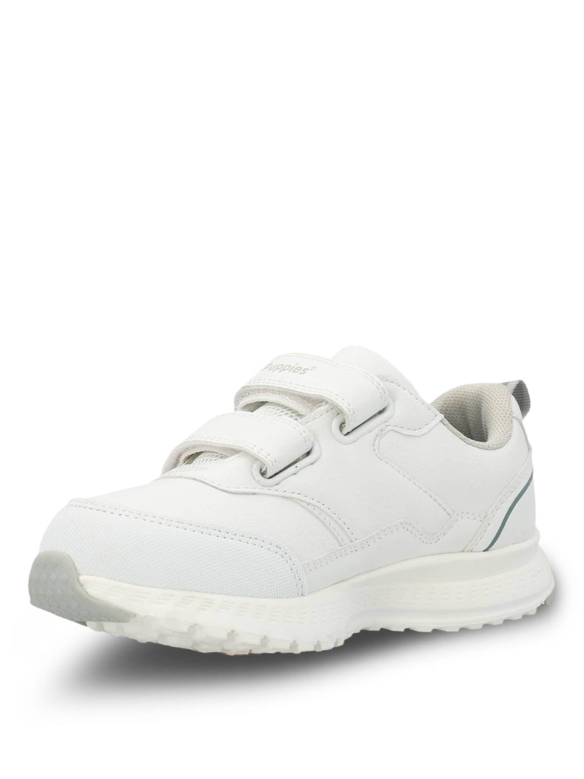 Zapatilla Escolar Blanca New Chance Velcro | Hush Puppies