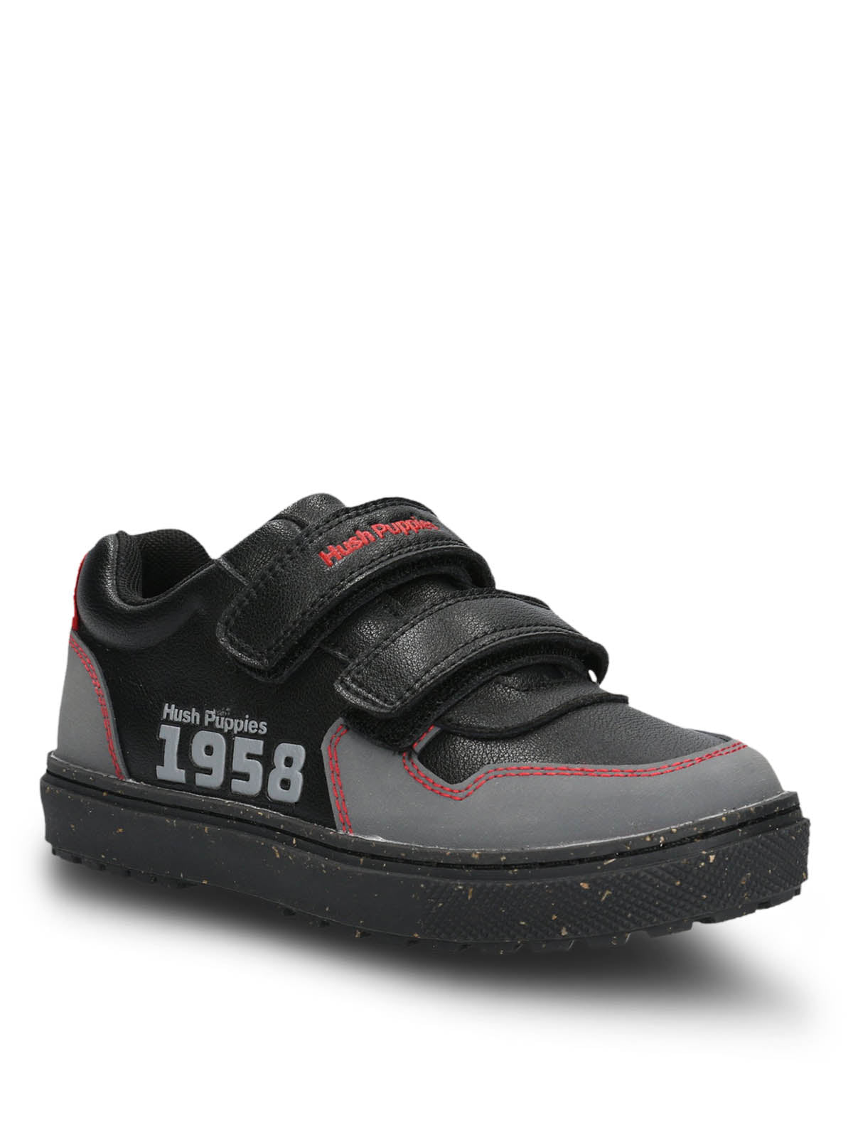 Zapatilla Cuero Niño Jets  Negra