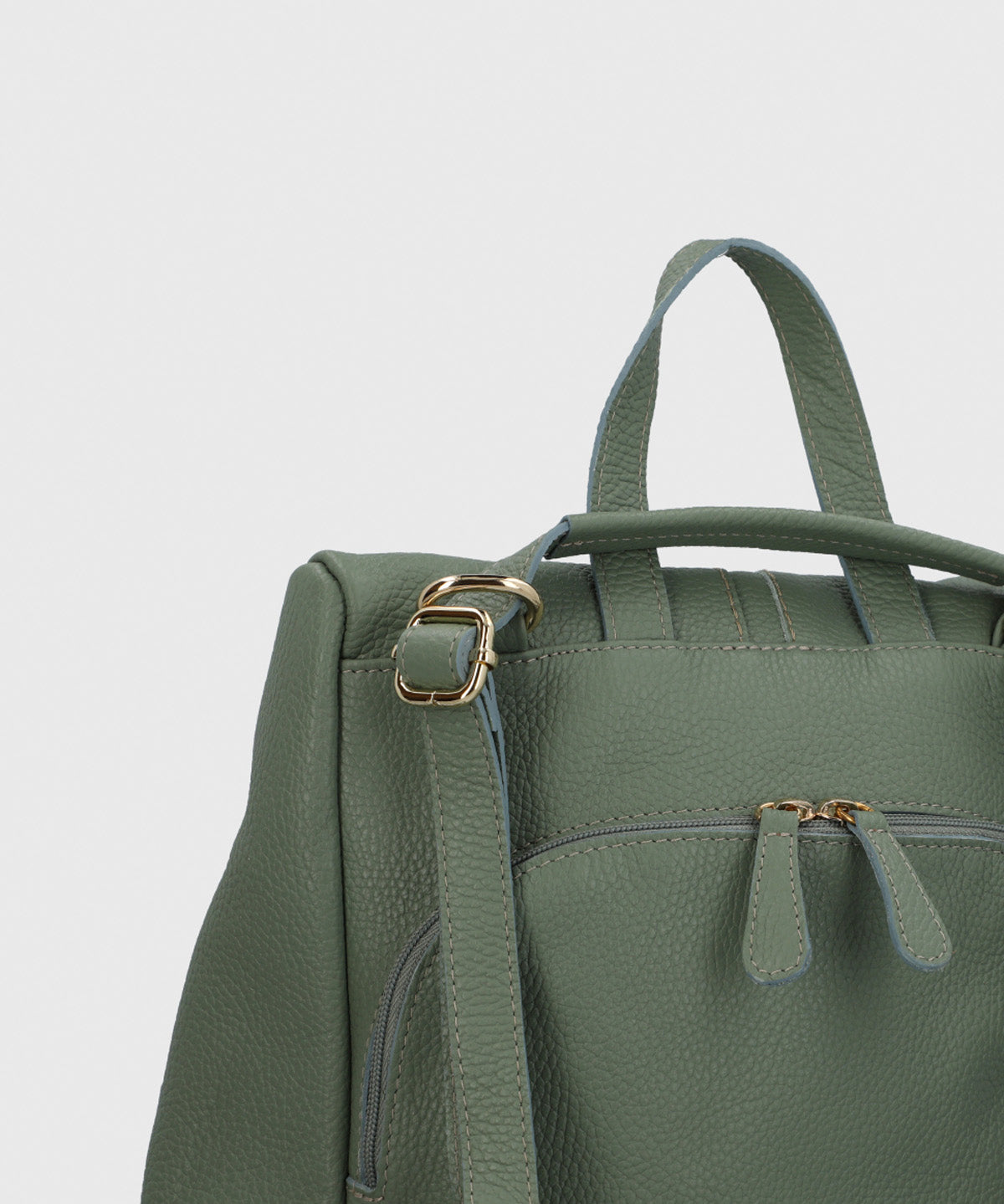 Mochila Cerutti Cuero Mujer Alessa Back Verde