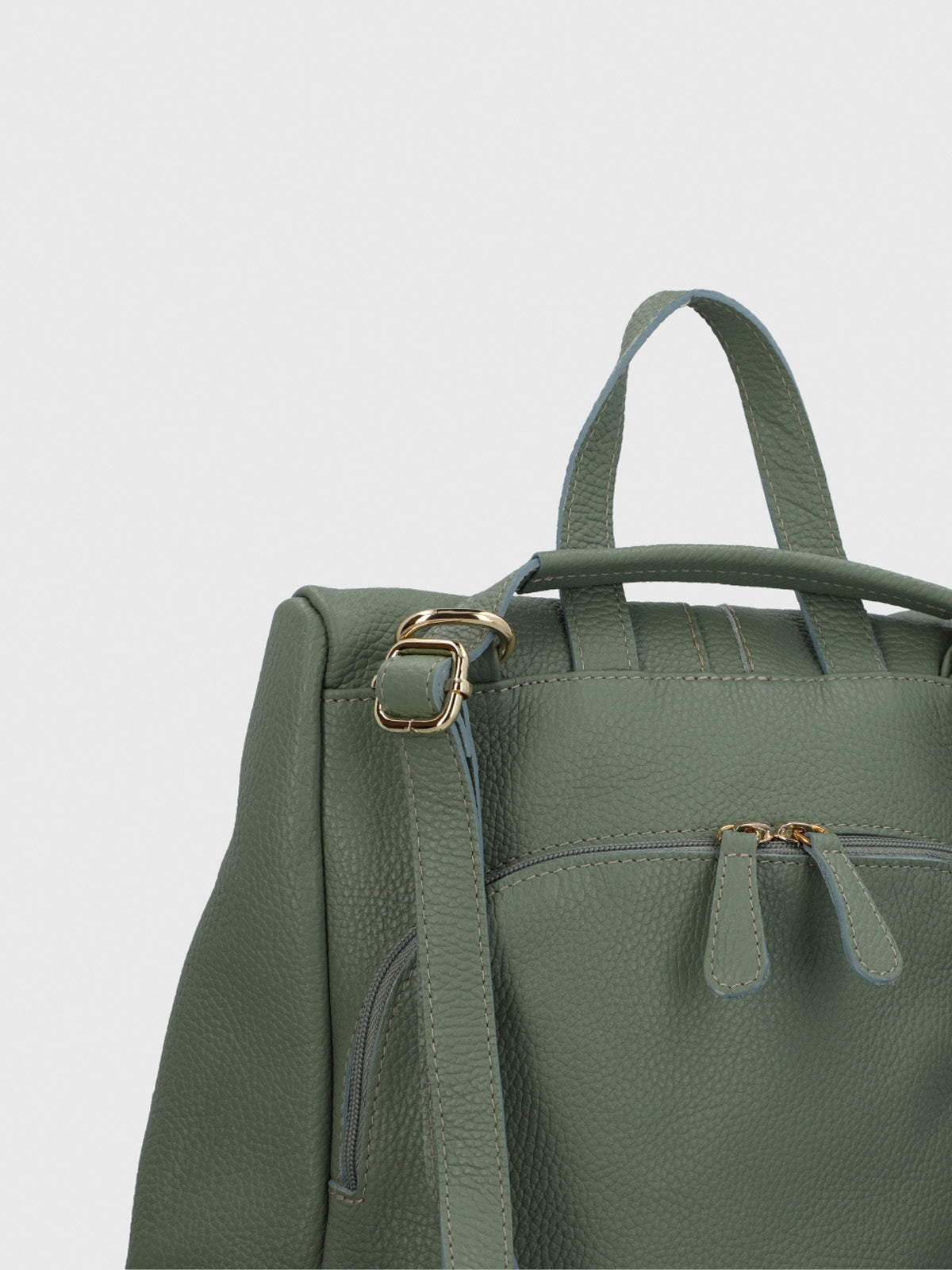 Mochila Cerutti Cuero Mujer Alessa Back Verde