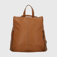 Mochila Cerutti Cuero Mujer Alessa Back Café