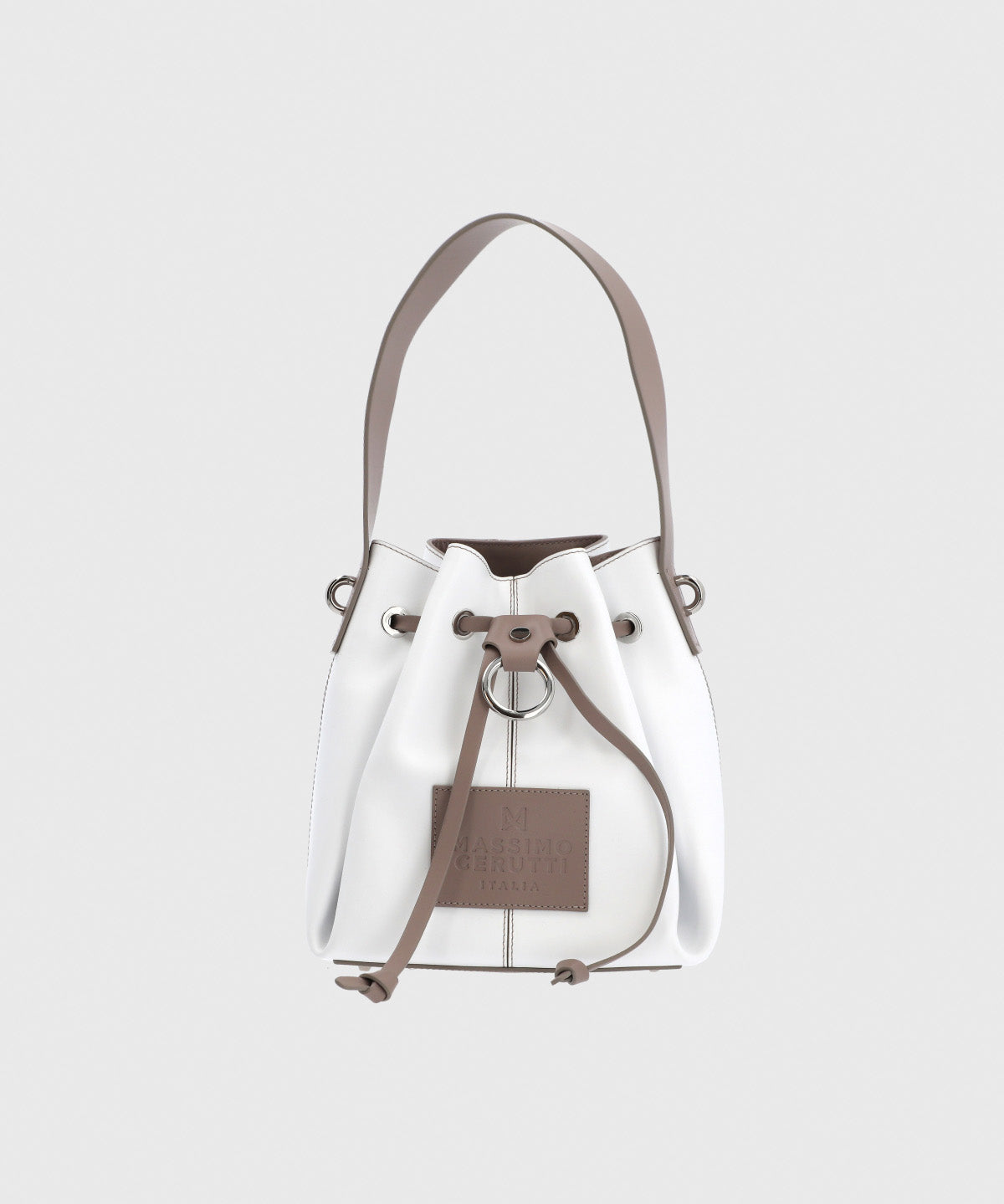 Cartera Cerutti Cuero Mujer Diletta Cross Blanco
