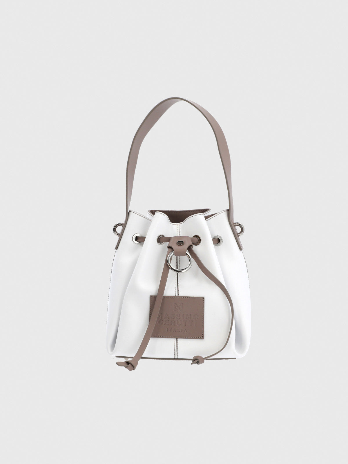 Cartera Cerutti Cuero Mujer Diletta Cross Blanco