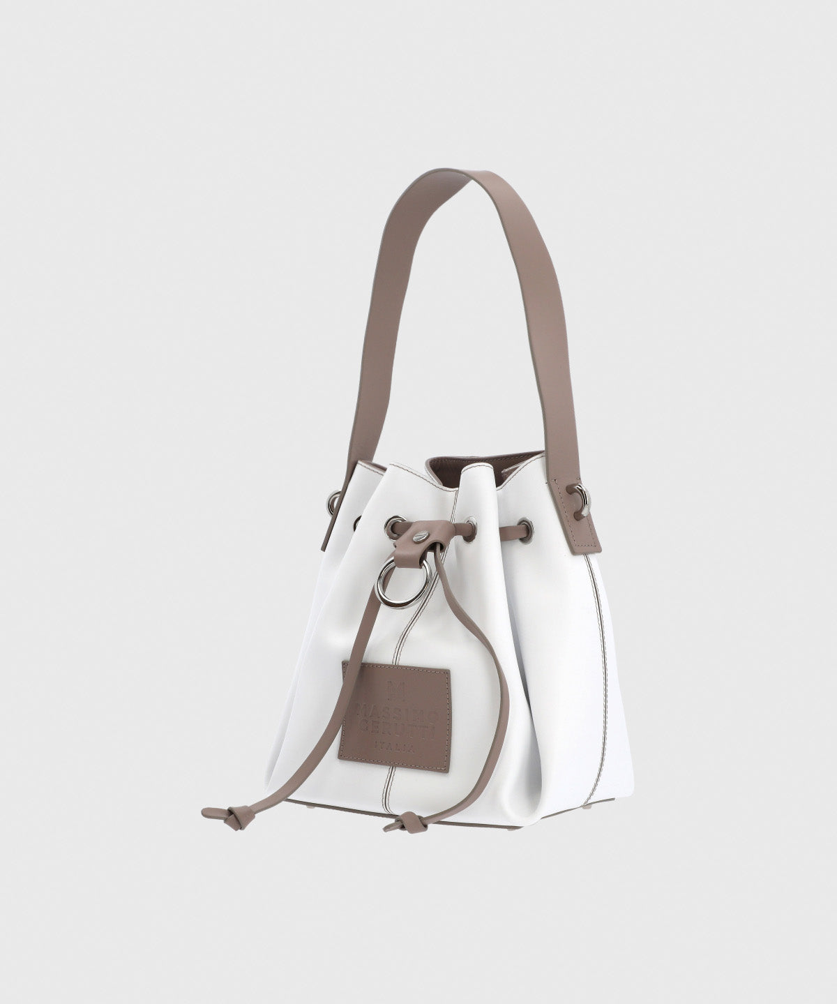 Cartera Cerutti Cuero Mujer Diletta Cross Blanco