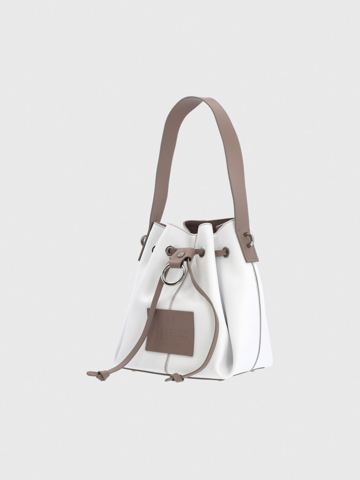 Cartera Cerutti Cuero Mujer Diletta Cross Blanco