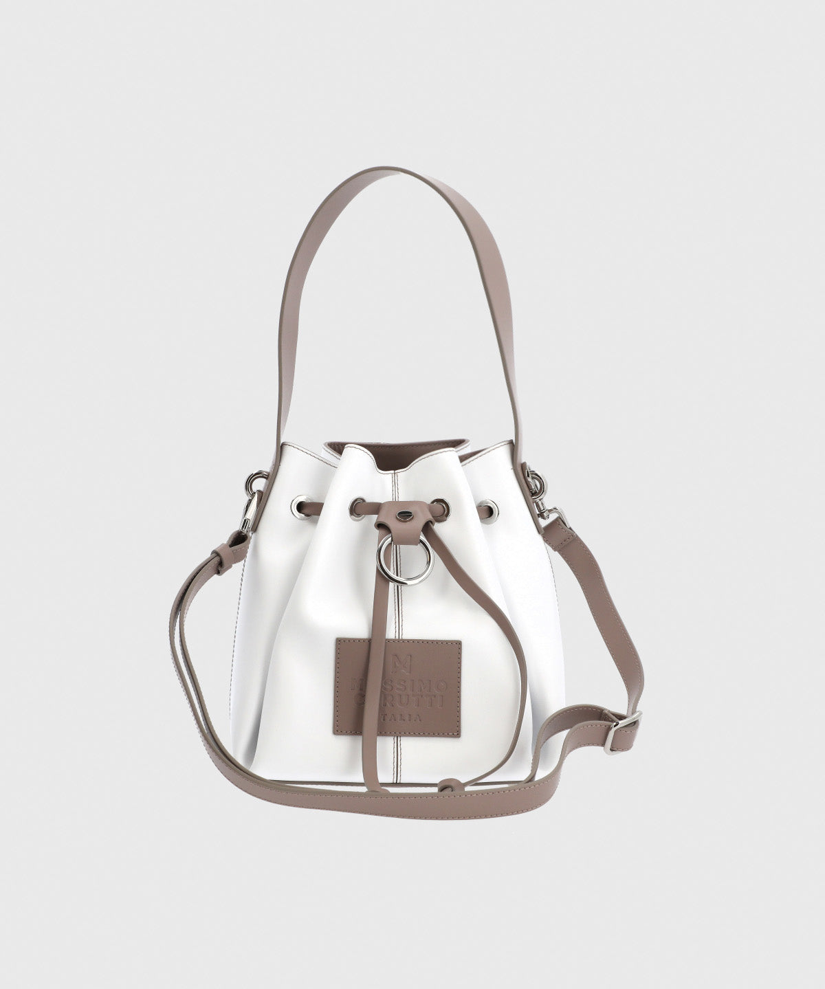 Cartera Cerutti Cuero Mujer Diletta Cross Blanco