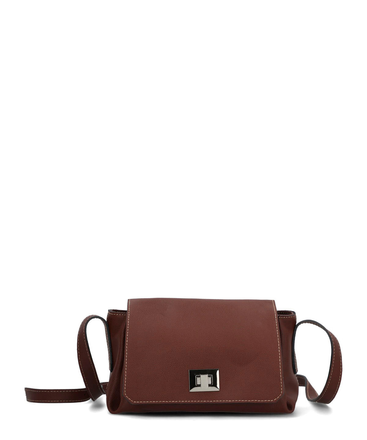 Cartera Cerutti Cuero Mujer Parma Cross Café