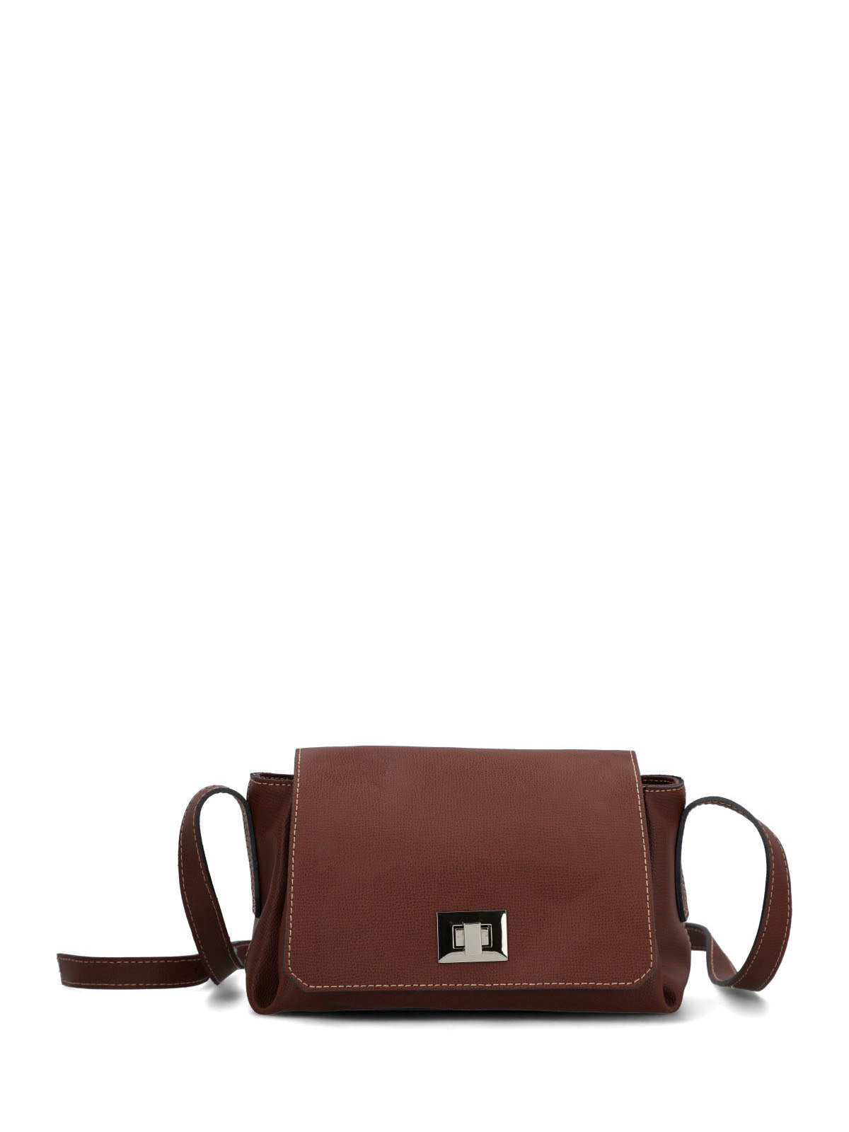 Cartera Cerutti Cuero Mujer Parma Cross Café