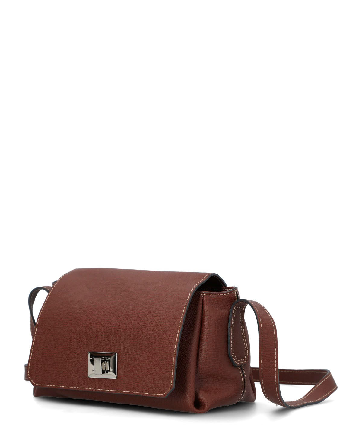 Cartera Cerutti Cuero Mujer Parma Cross Café