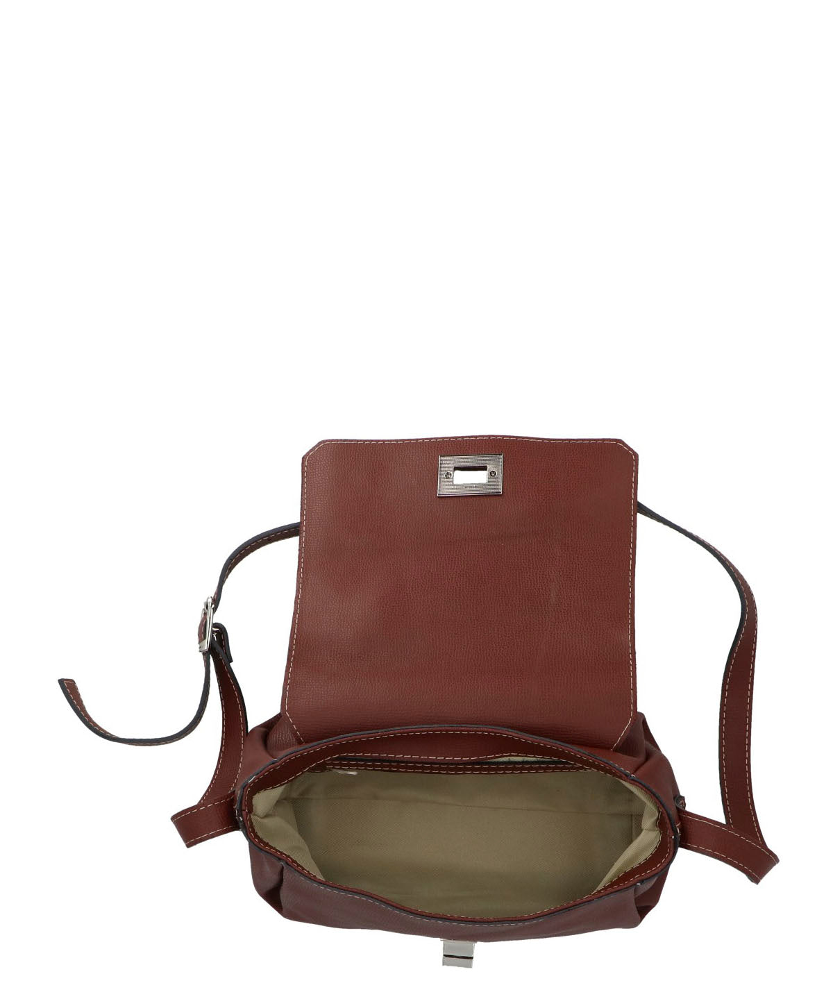Cartera Cerutti Cuero Mujer Parma Cross Café