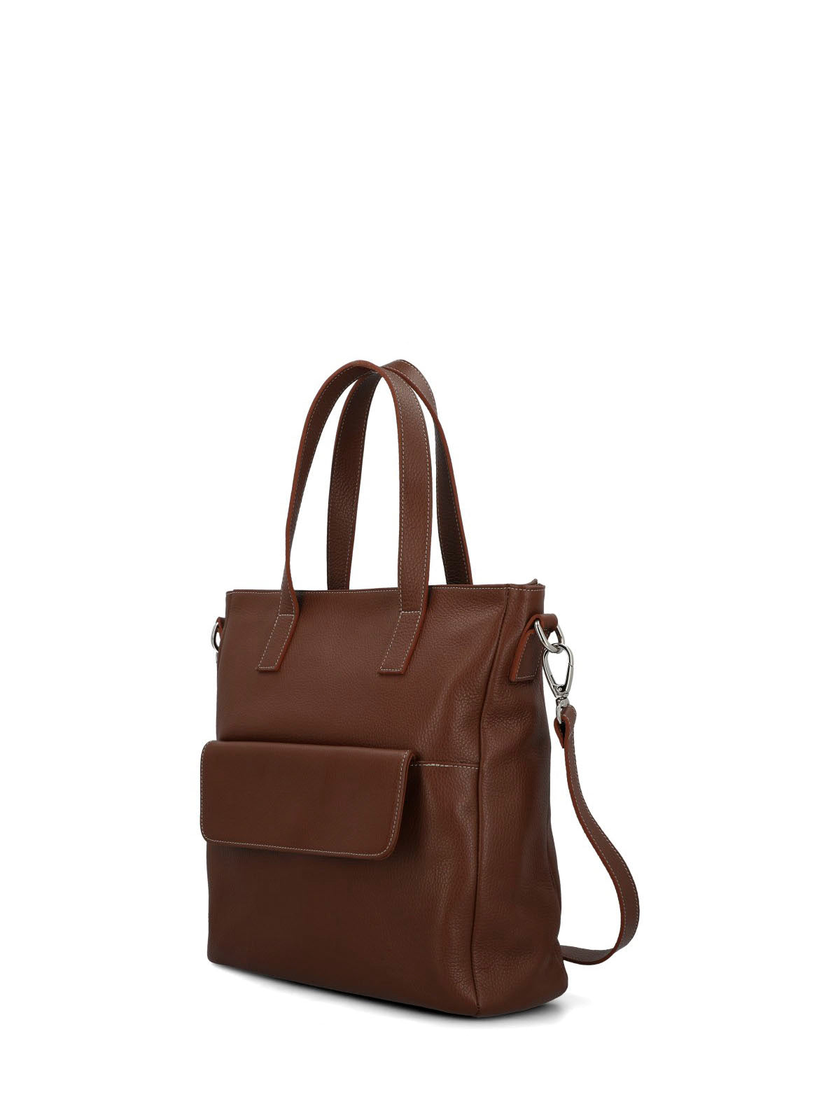 Cartera Cerutti Cuero Mujer Suzzara Tote Café