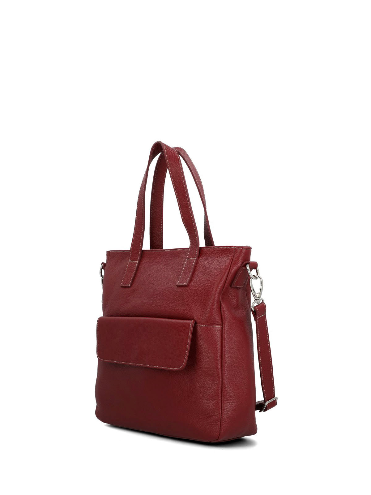 Cartera Cerutti Cuero Mujer Suzzara Tote Rojo