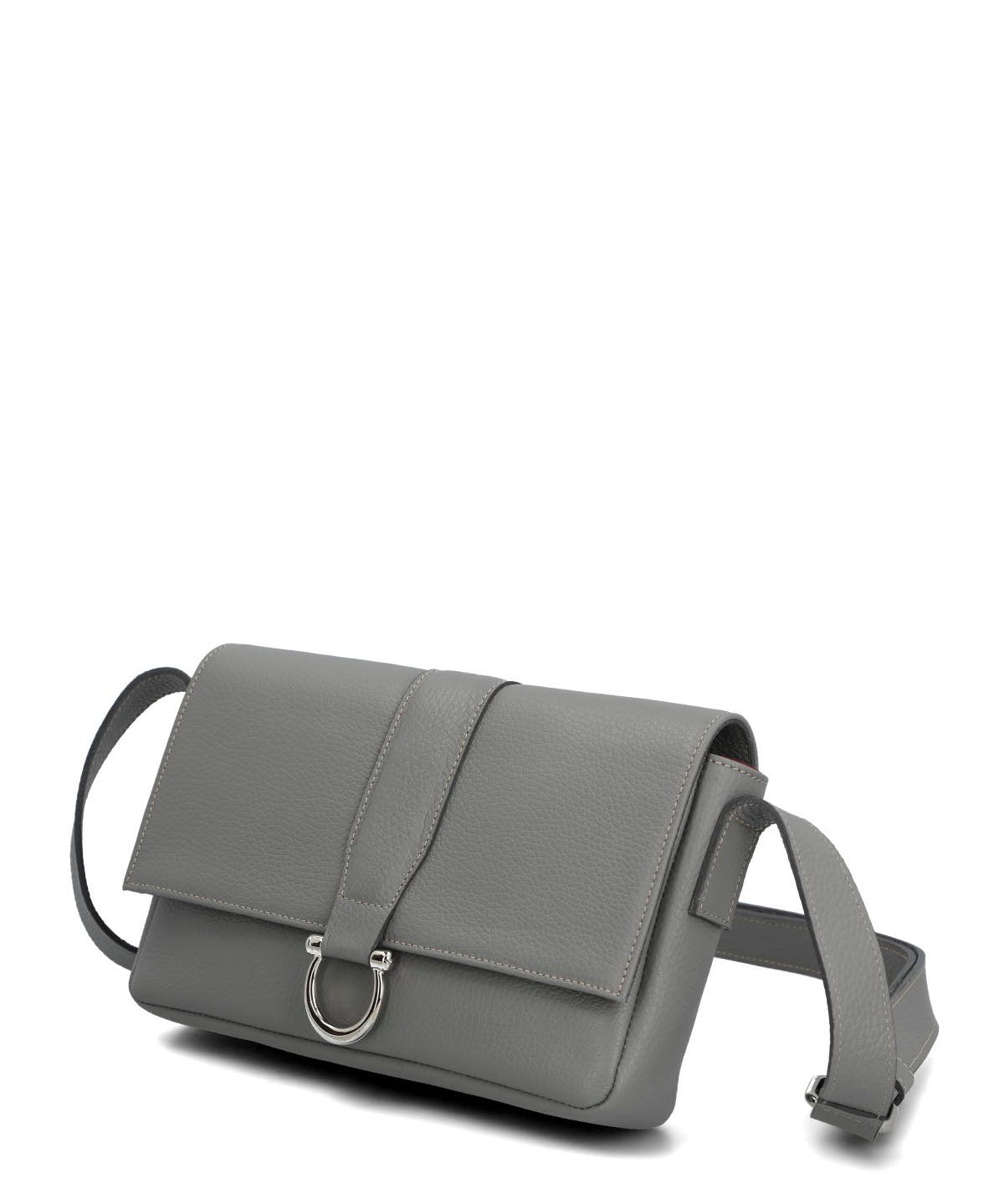 Cartera Cerutti Cuero Mujer Maglie Cross Gris