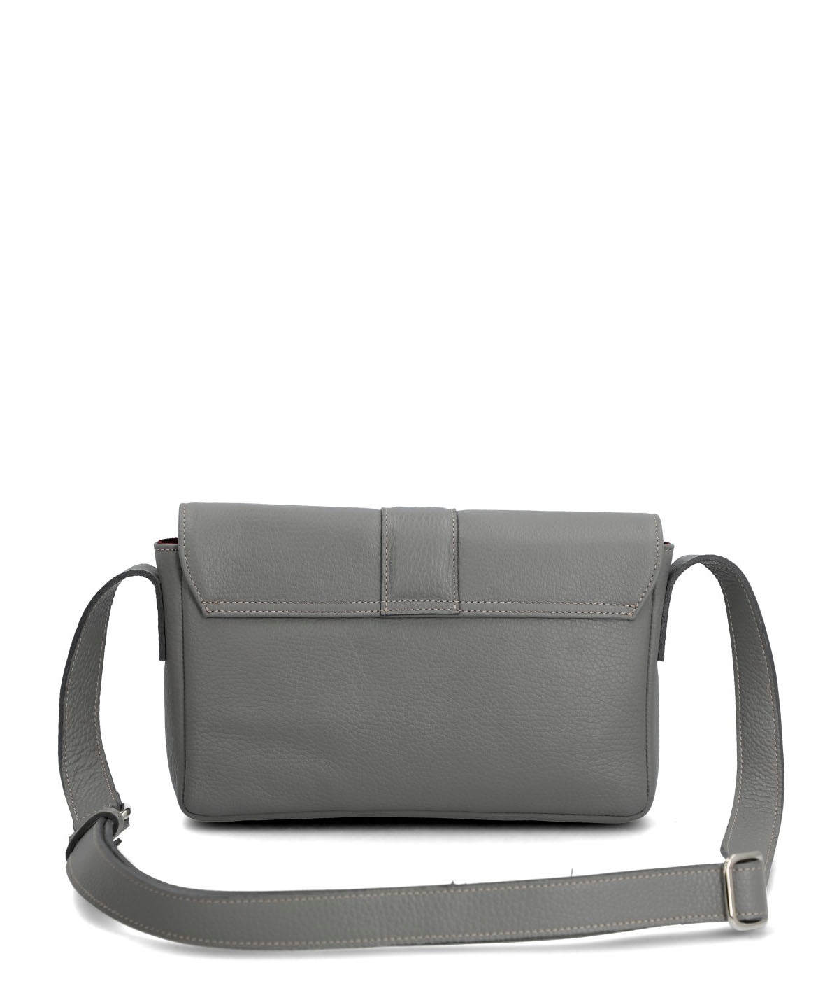Cartera Cerutti Cuero Mujer Maglie Cross Gris