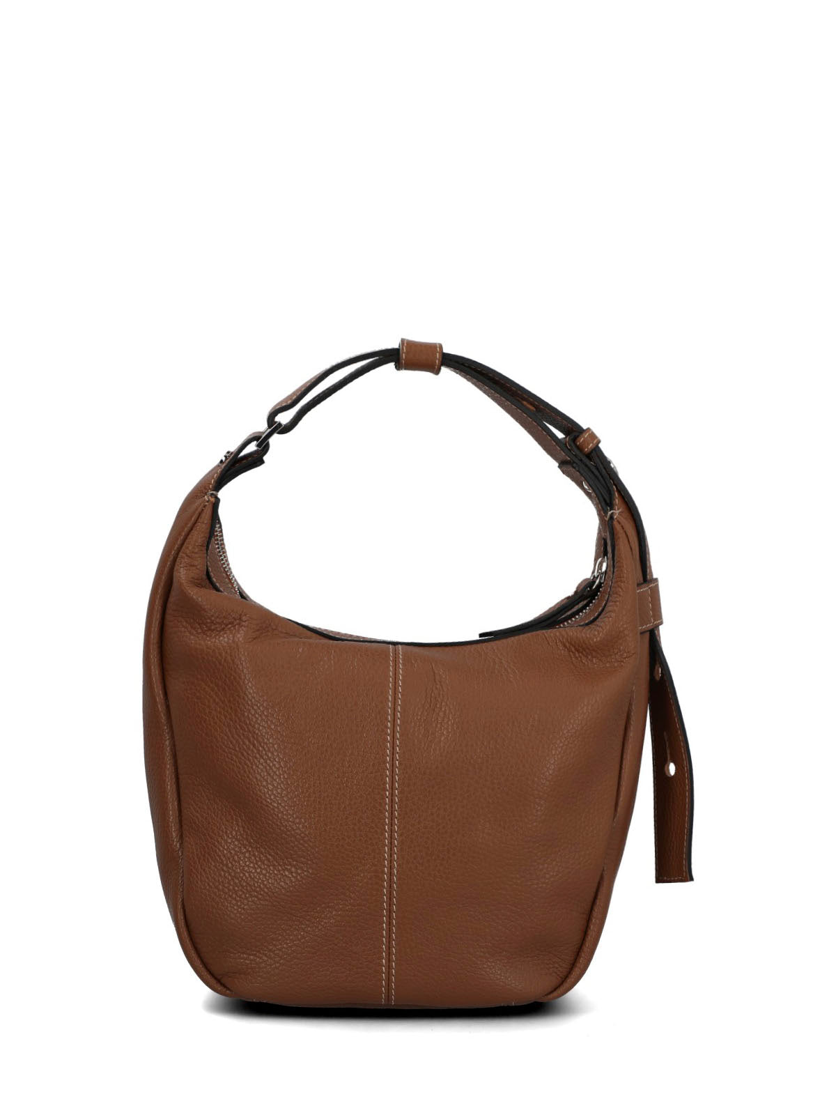 Cartera Cerutti Cuero Mujer Valenza Hobo Café