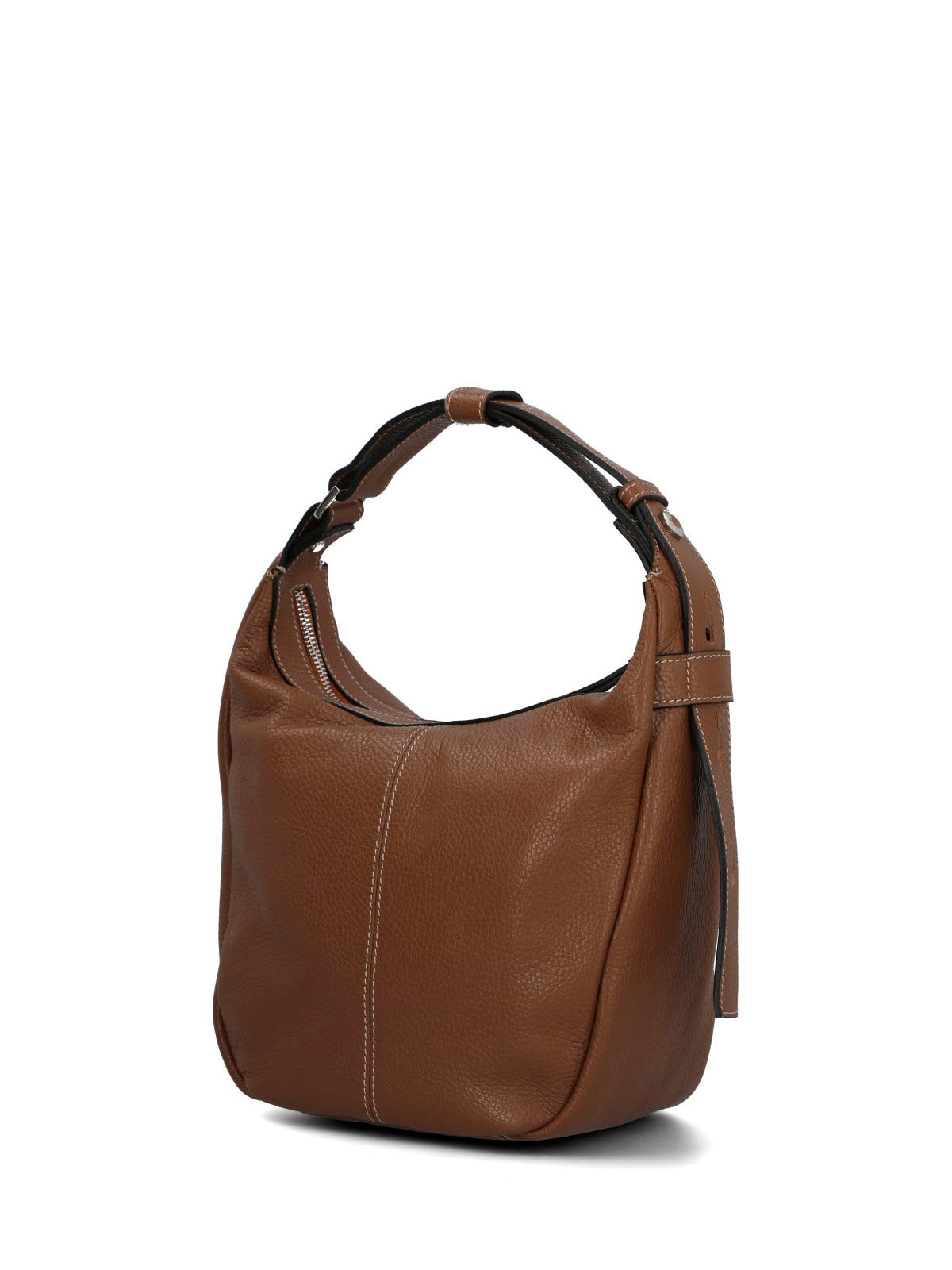 Cartera Cerutti Cuero Mujer Valenza Hobo Café