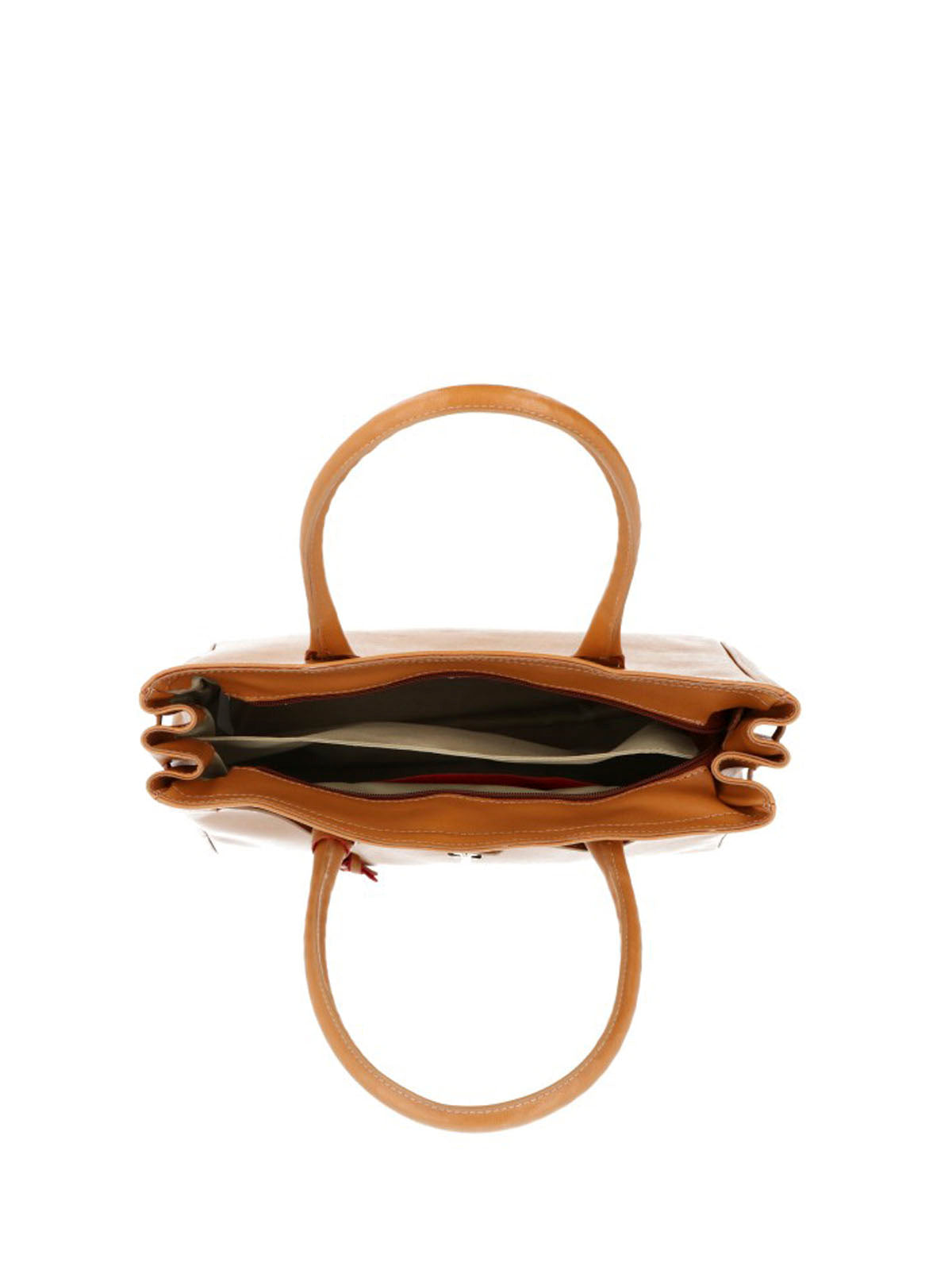 Cartera Cerutti Cuero Mujer Ferrara Bag Café