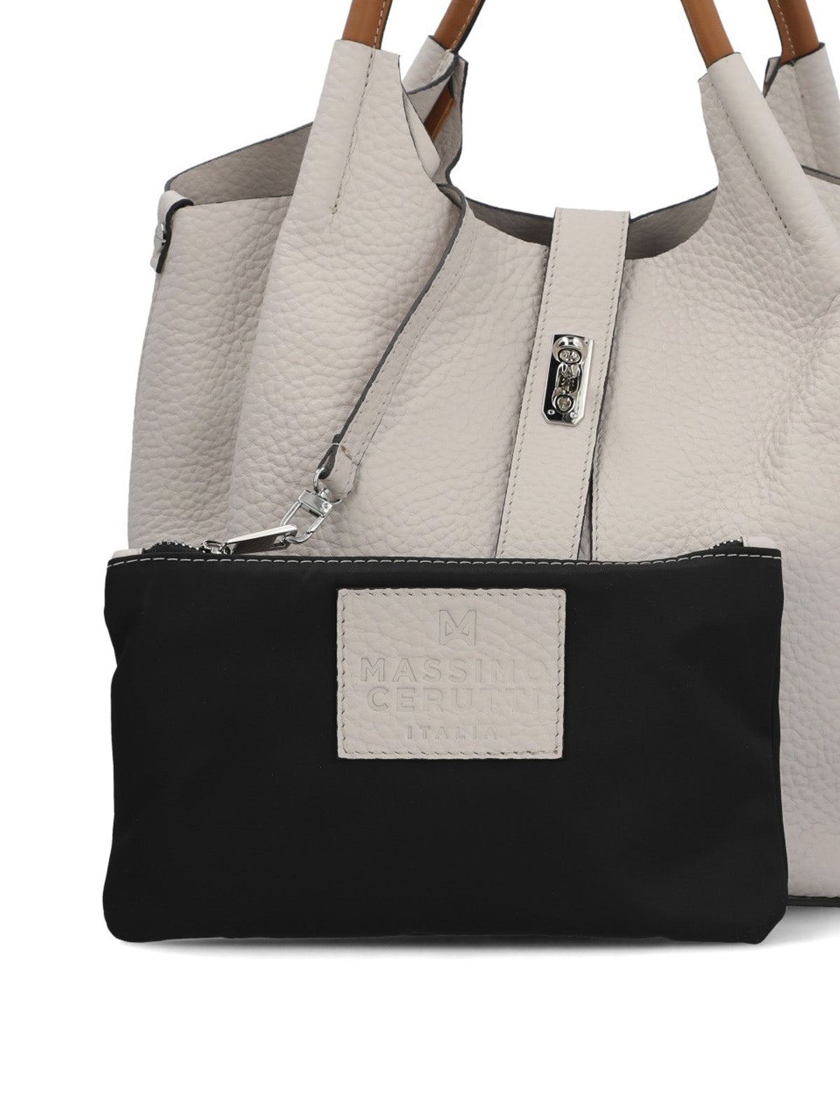 Cartera Cerutti Cuero Mujer Toscana Bag Beige/Crudo