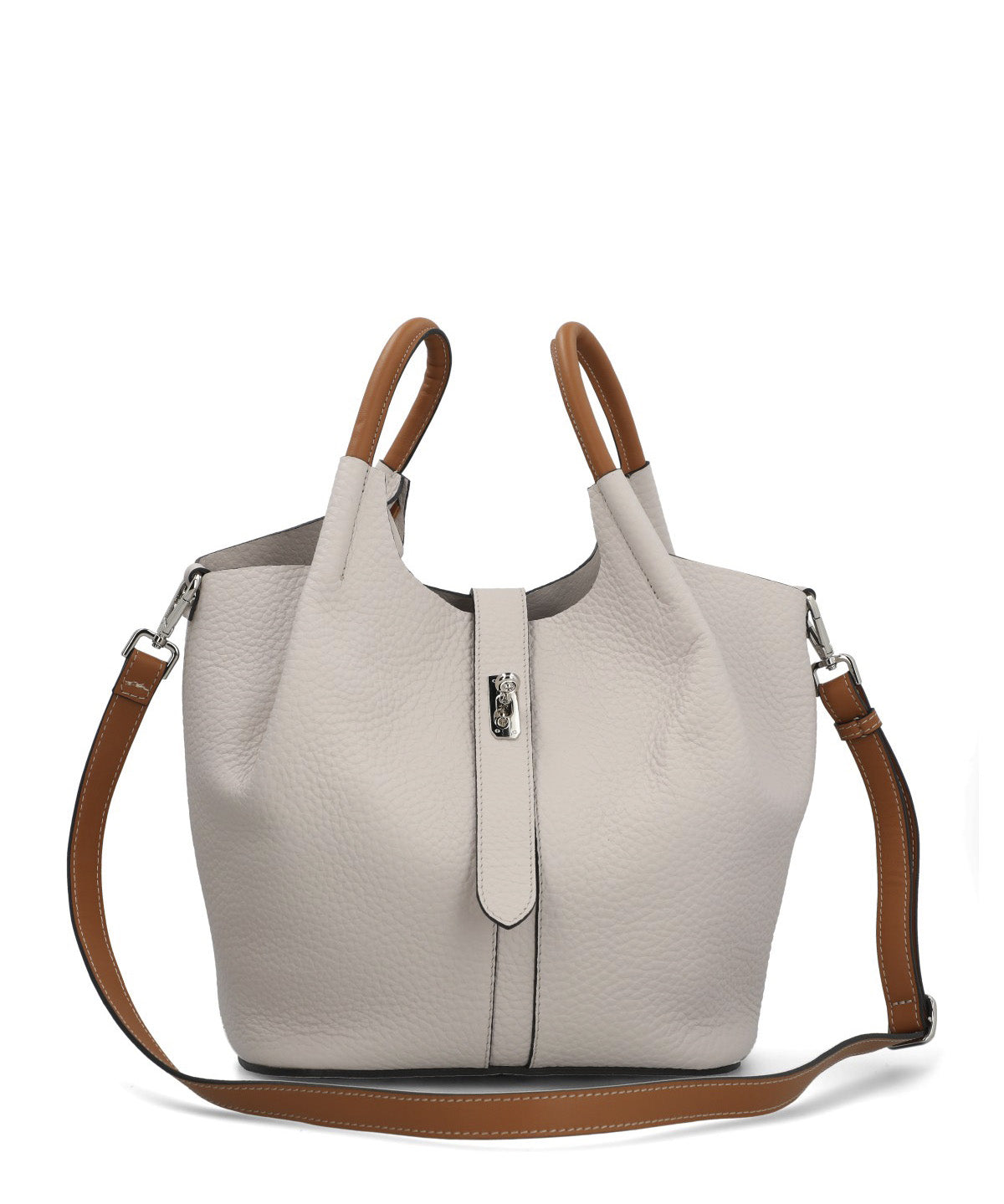 Cartera Cerutti Cuero Mujer Toscana Bag Beige/Crudo