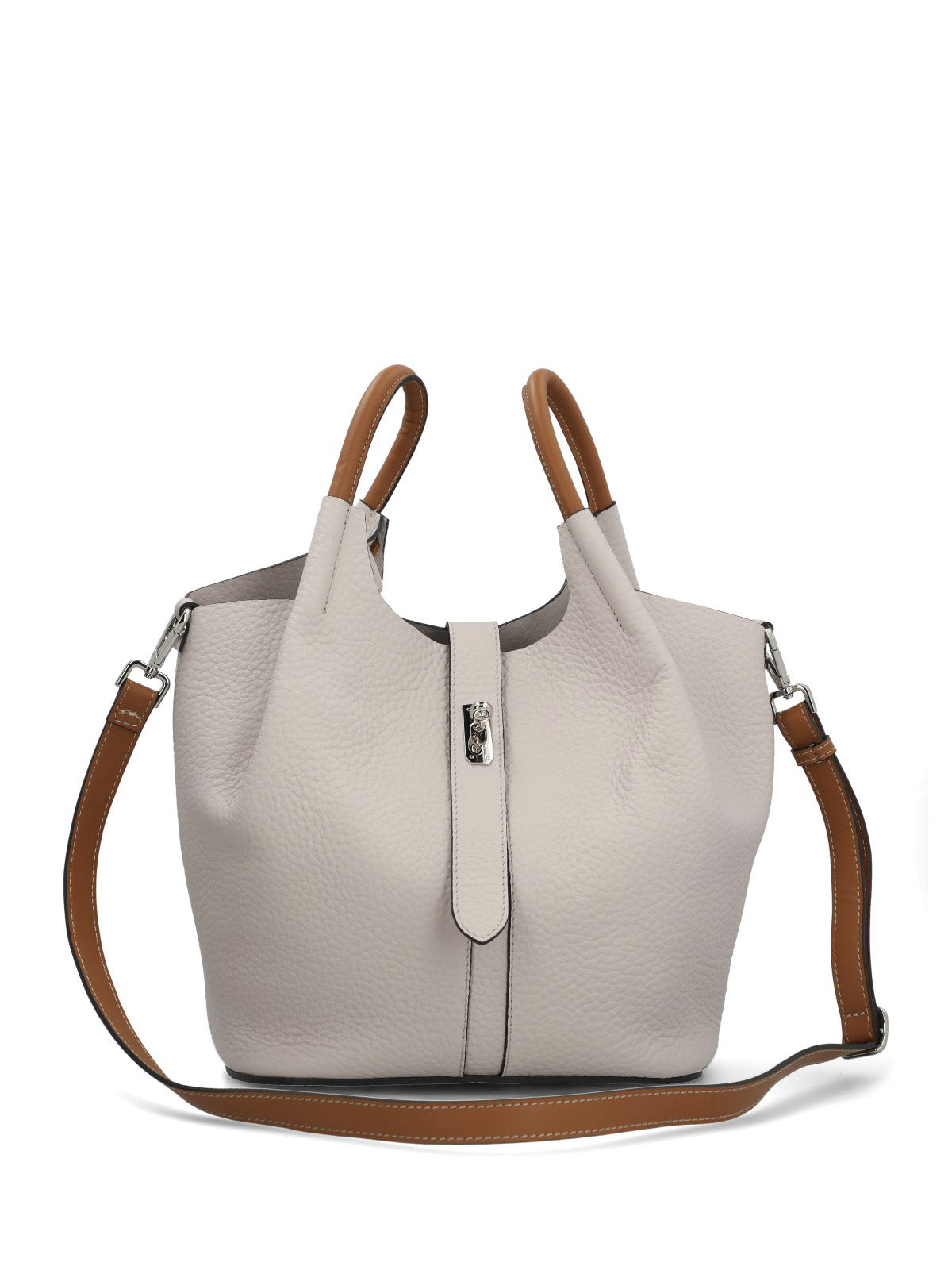 Cartera Cerutti Cuero Mujer Toscana Bag Beige/Crudo
