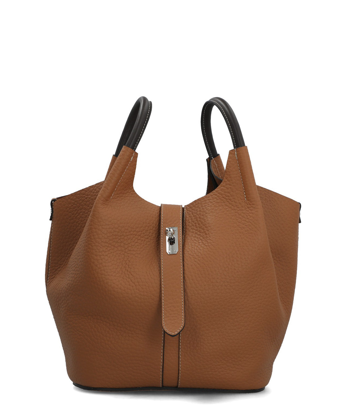 Cartera Cerutti Cuero Mujer Toscana Bag Café