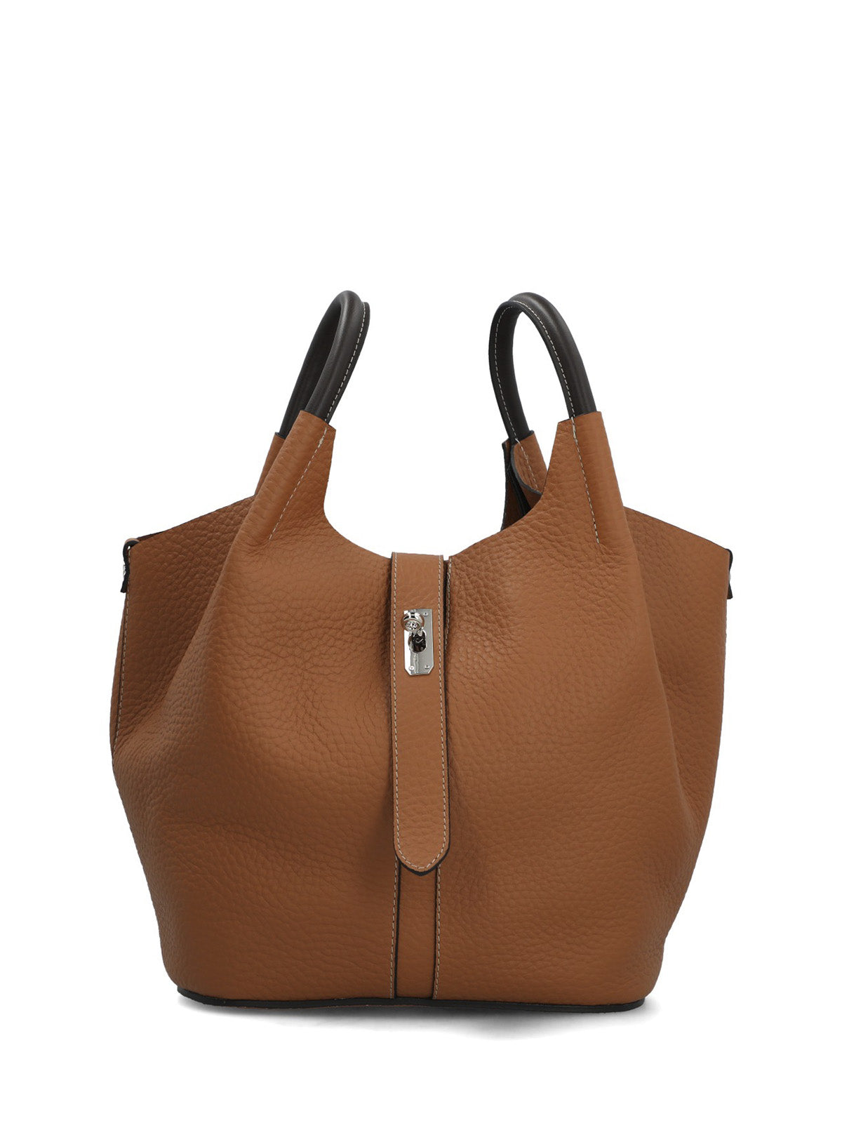 Cartera Cerutti Cuero Mujer Toscana Bag Café