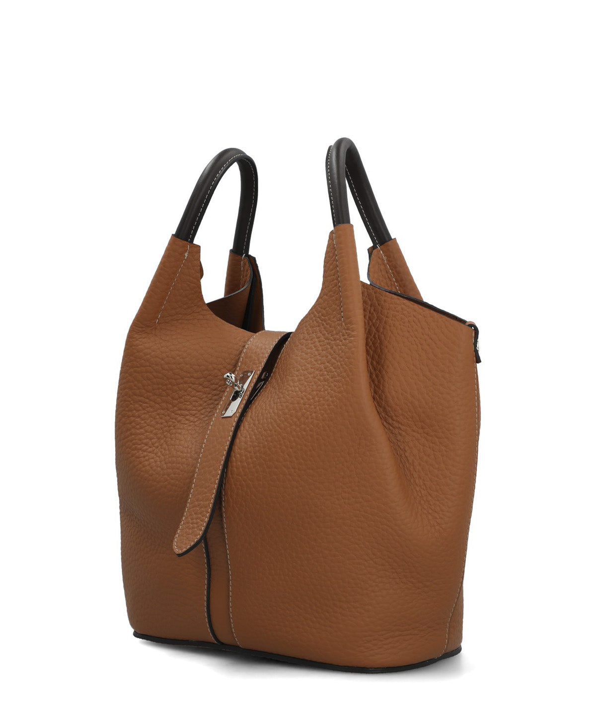 Cartera Cerutti Cuero Mujer Toscana Bag Café