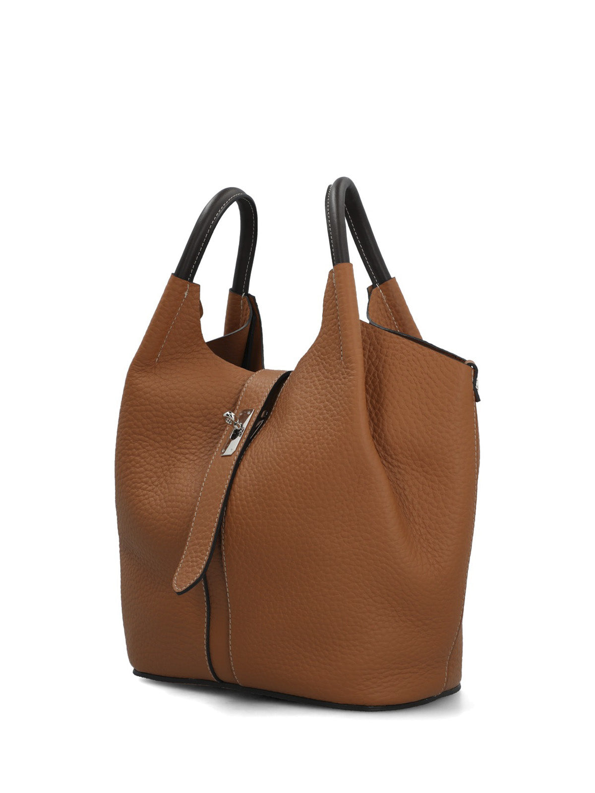 Cartera Cerutti Cuero Mujer Toscana Bag Café
