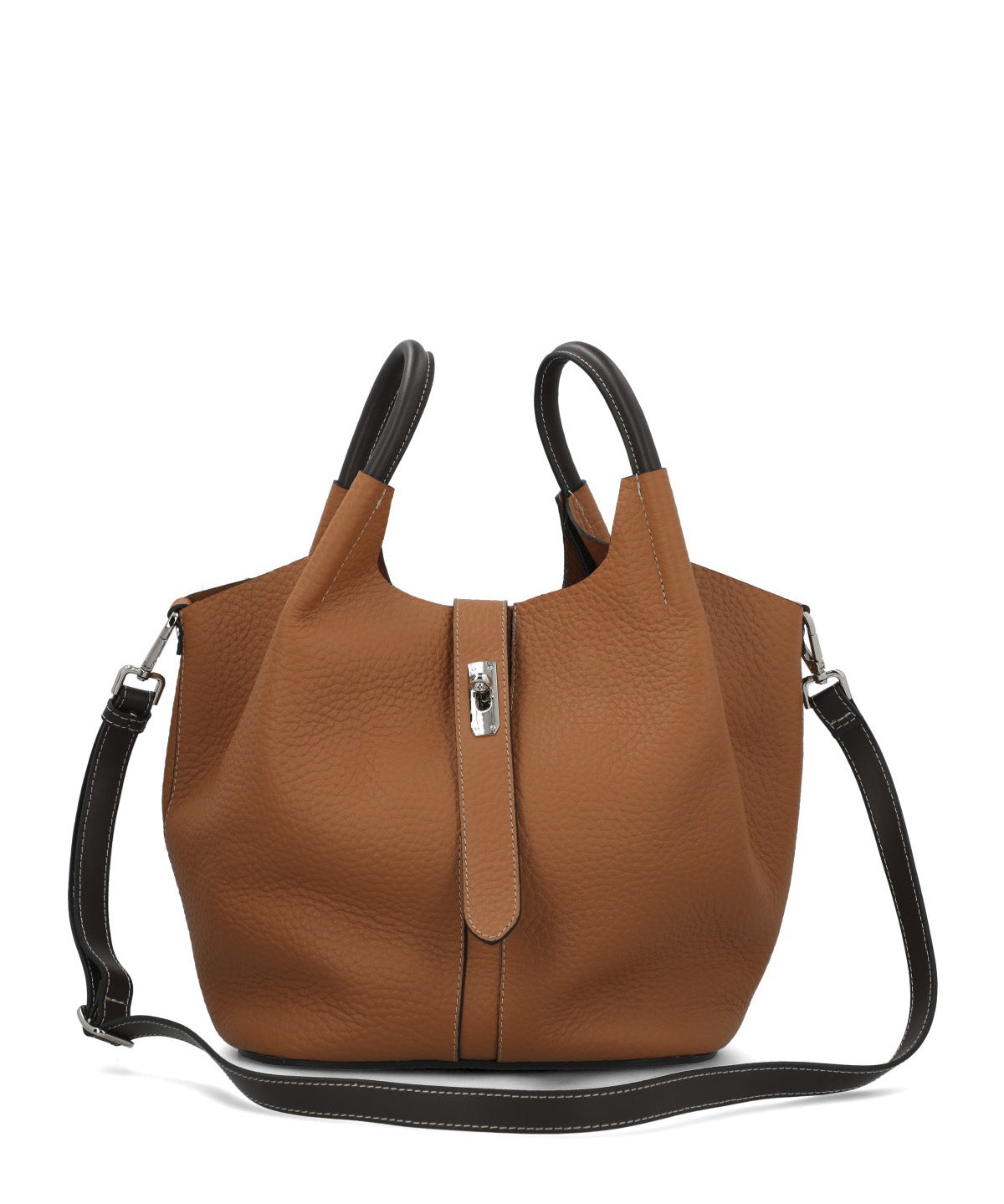 Cartera Cerutti Cuero Mujer Toscana Bag Café