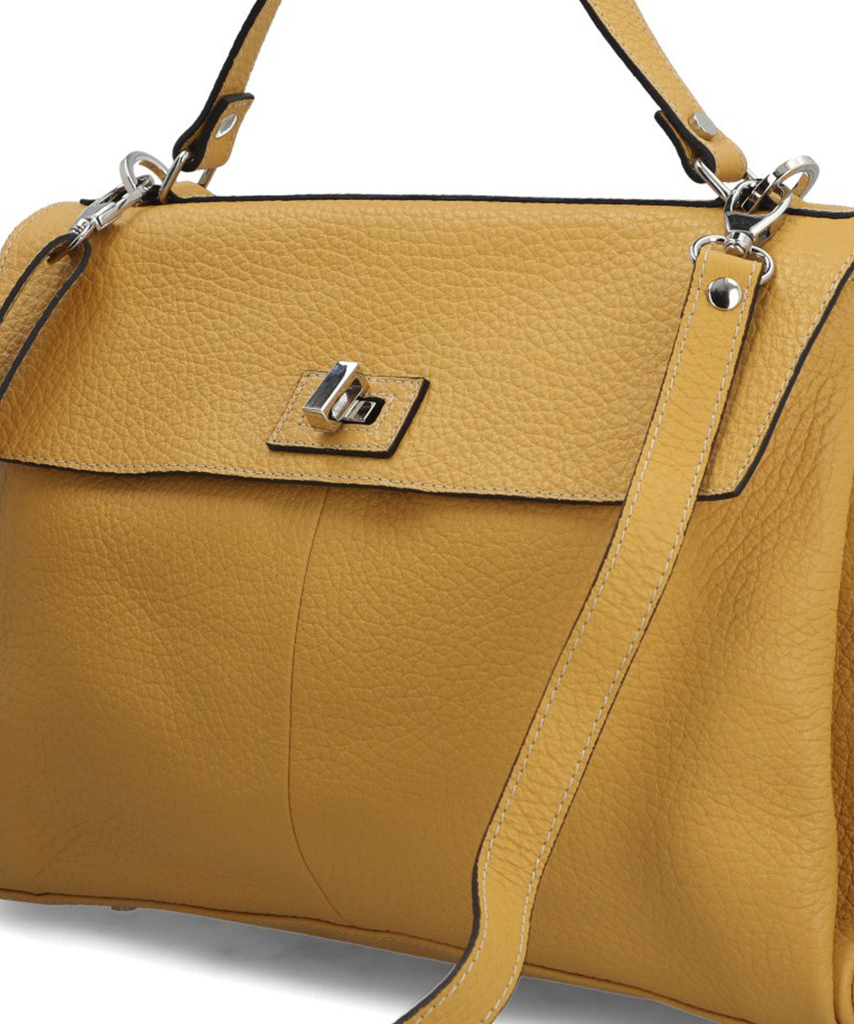 Cartera Cerutti Cuero Mujer Sicilia Bag Amarillo
