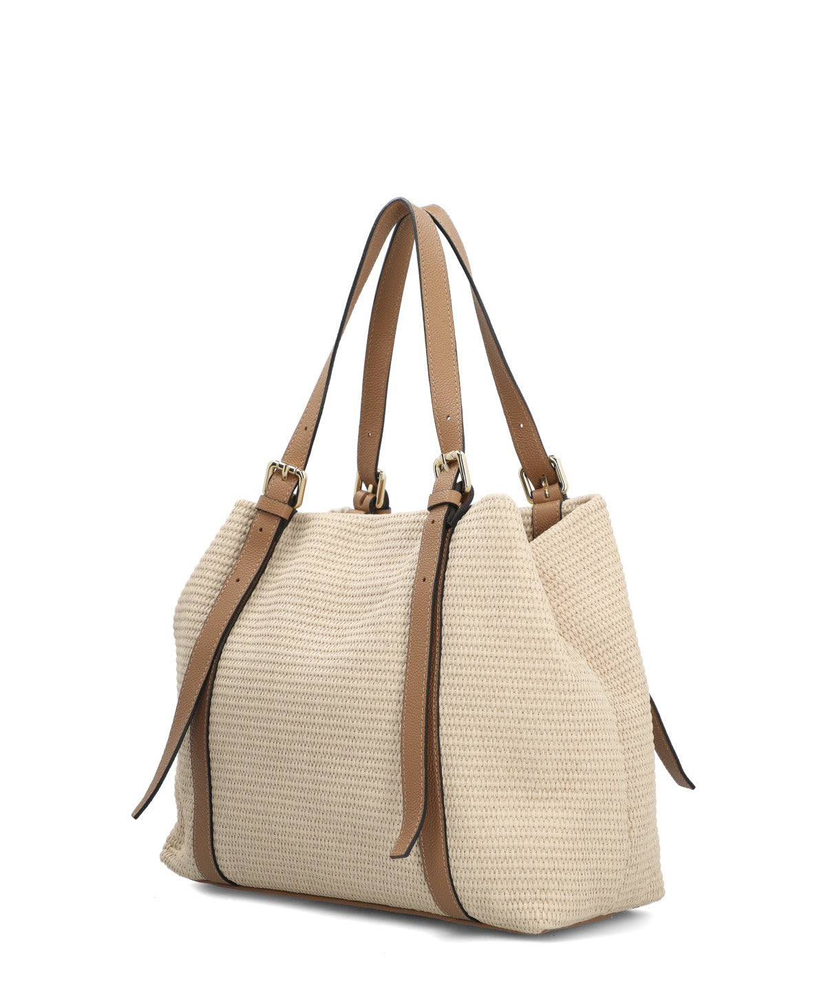 Cartera Cerutti Cuero Mujer Raffa Bag Beige/Crudo