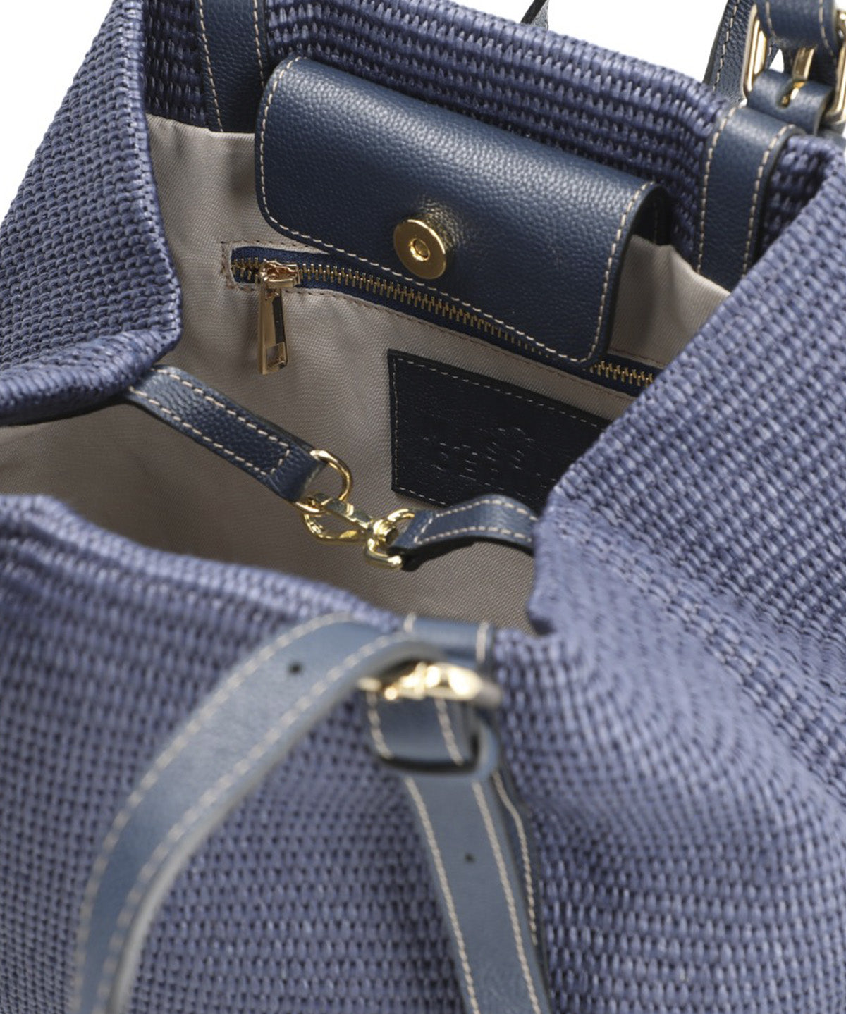 Cartera Cerutti Cuero Mujer Raffa Bag Azul