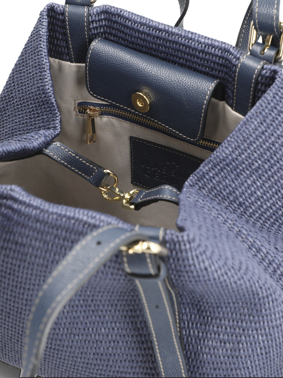 Cartera Cerutti Cuero Mujer Raffa Bag Azul