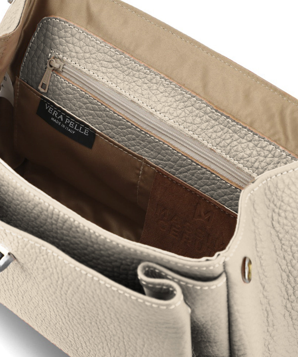 Cartera Cerutti Cuero Mujer Milan Bag Beige/Crudo