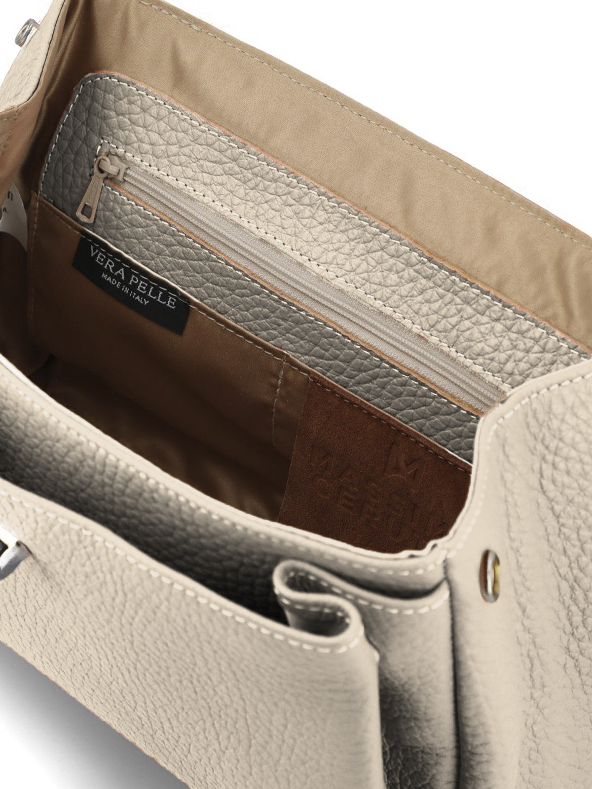 Cartera Cerutti Cuero Mujer Milan Bag Beige/Crudo