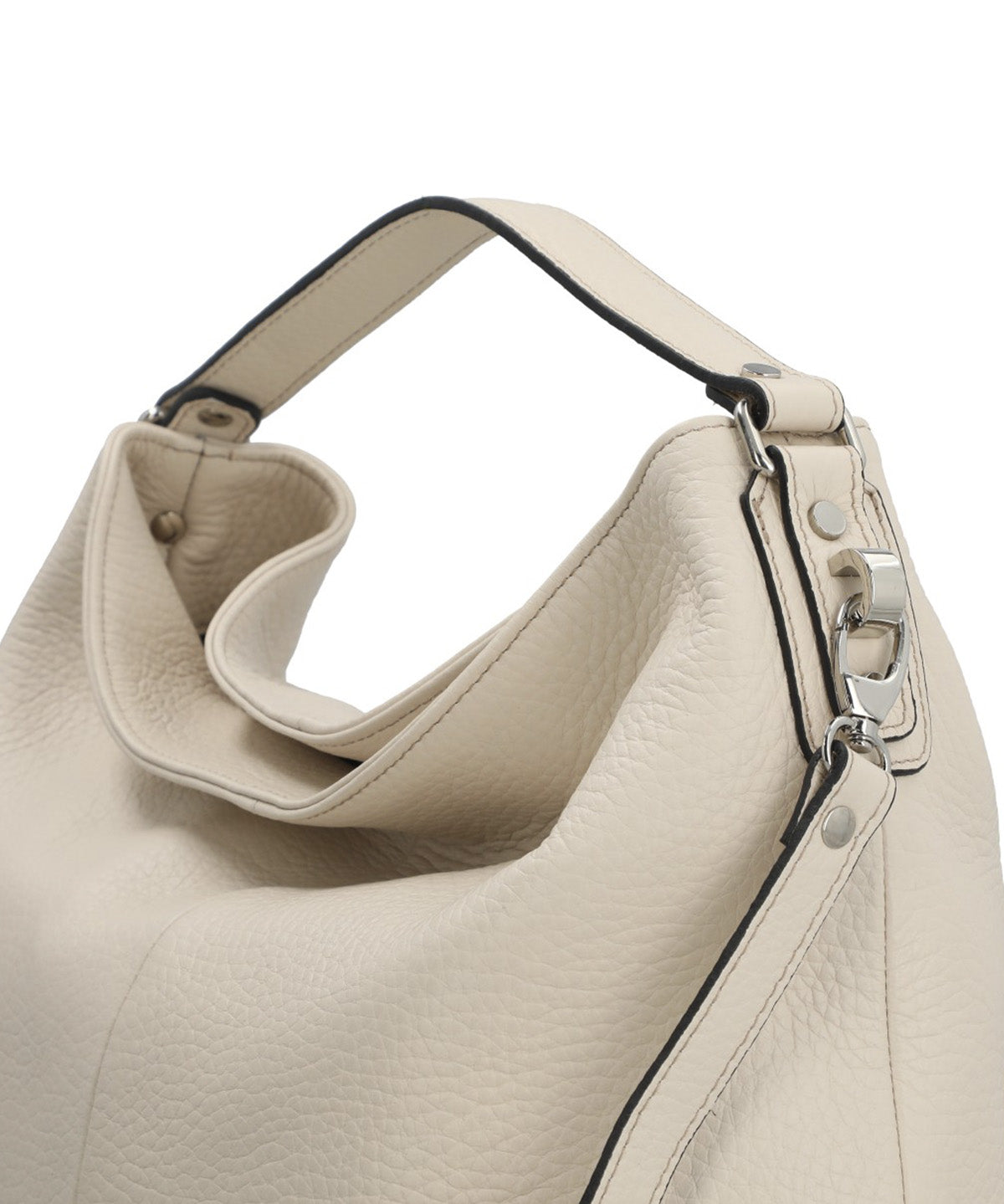 Cartera Cerutti Cuero Mujer Camogli Hobo Blanco
