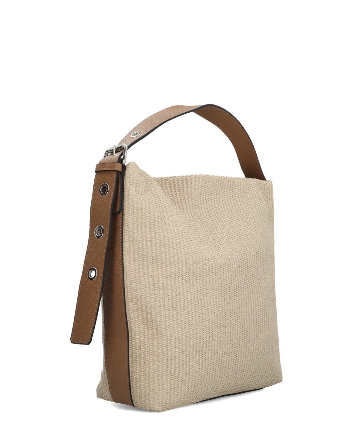 Cartera Cerutti Cuero Mujer Raffa Hobo Beige/Crudo