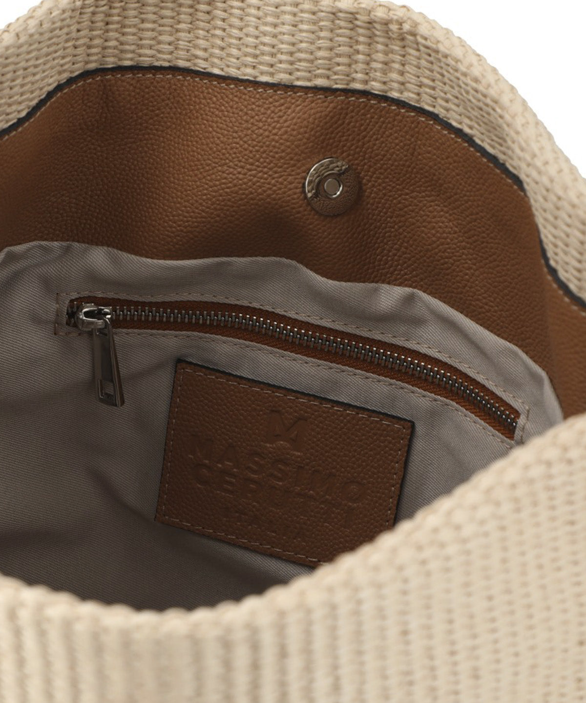 Cartera Cerutti Cuero Mujer Raffa Hobo Beige/Crudo
