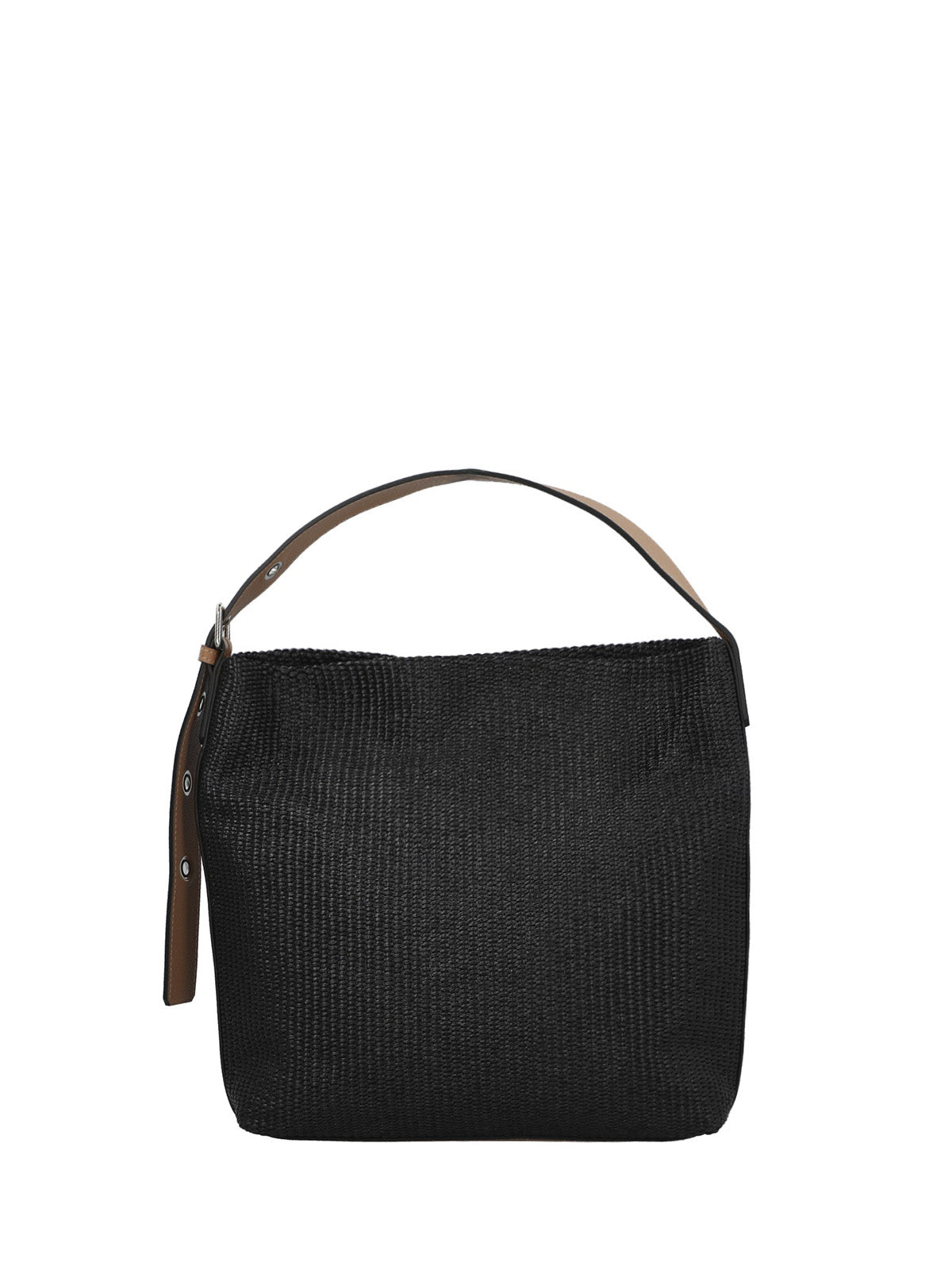 Cartera Cerutti Cuero Mujer Raffa Hobo Negro