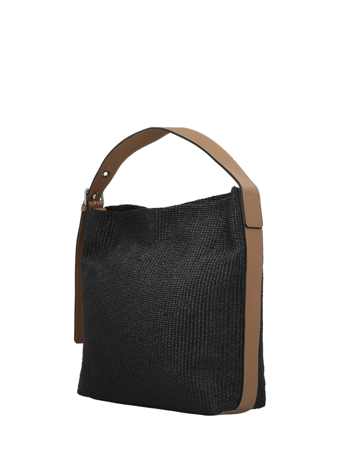 Cartera Cerutti Cuero Mujer Raffa Hobo Negro