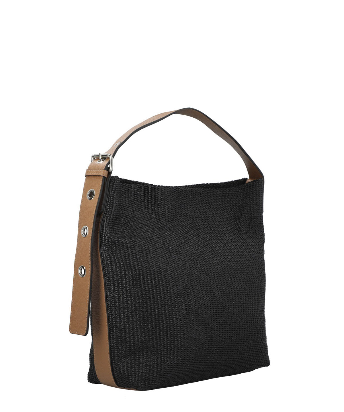 Cartera Cerutti Cuero Mujer Raffa Hobo Negro