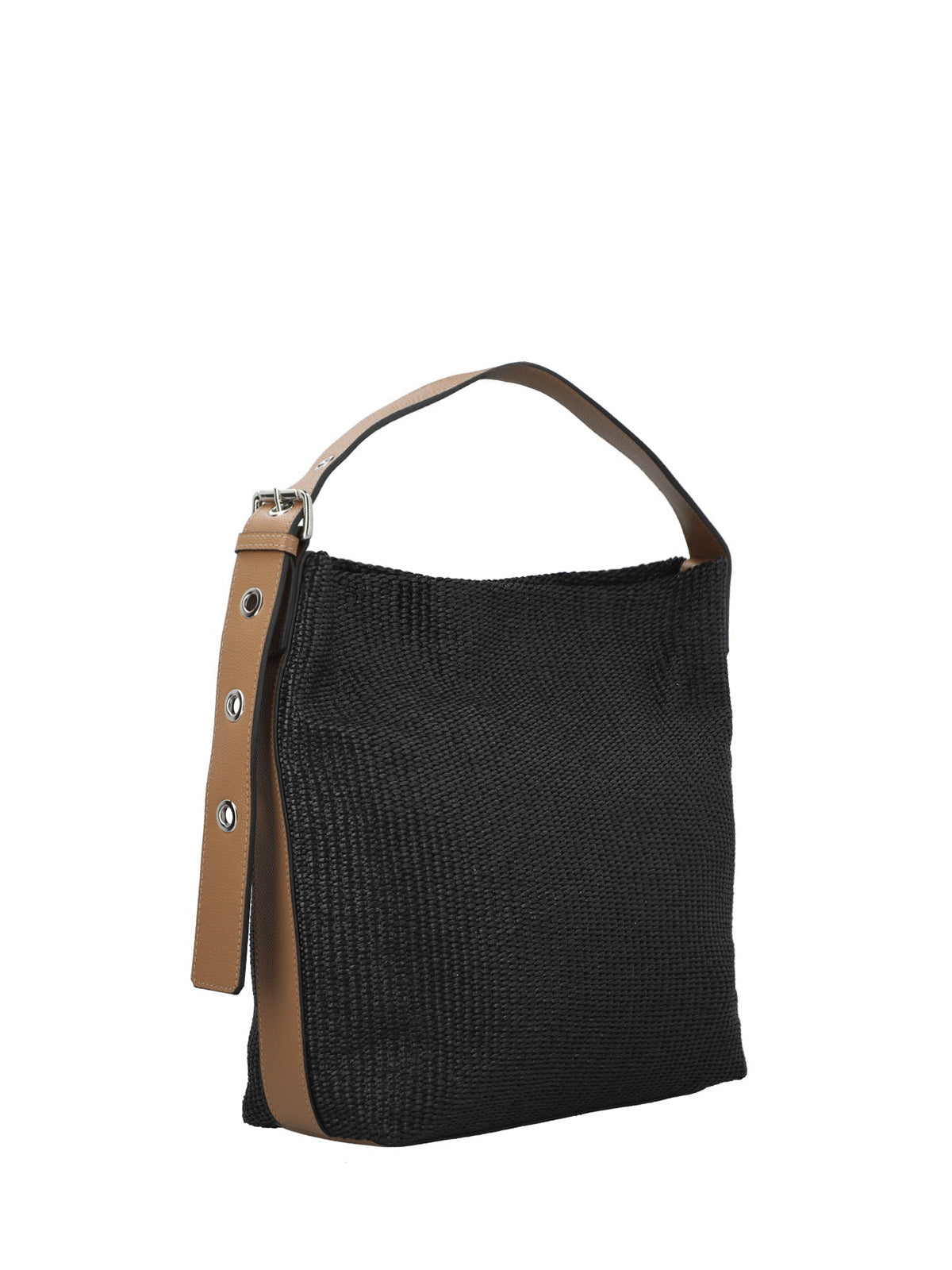 Cartera Cerutti Cuero Mujer Raffa Hobo Negro